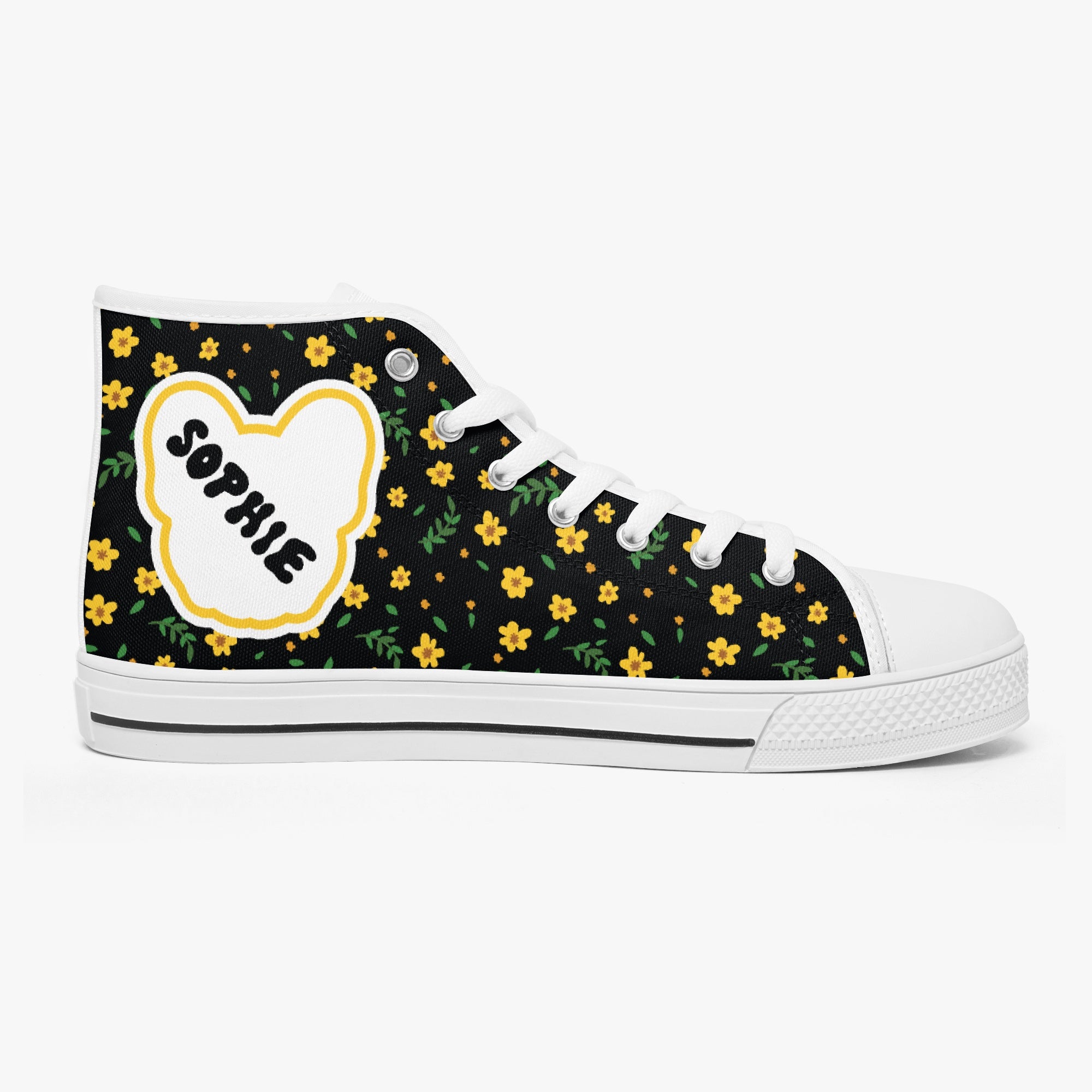 Licorice Personalized Canvas Sneakers for Everyday Wear-fadou