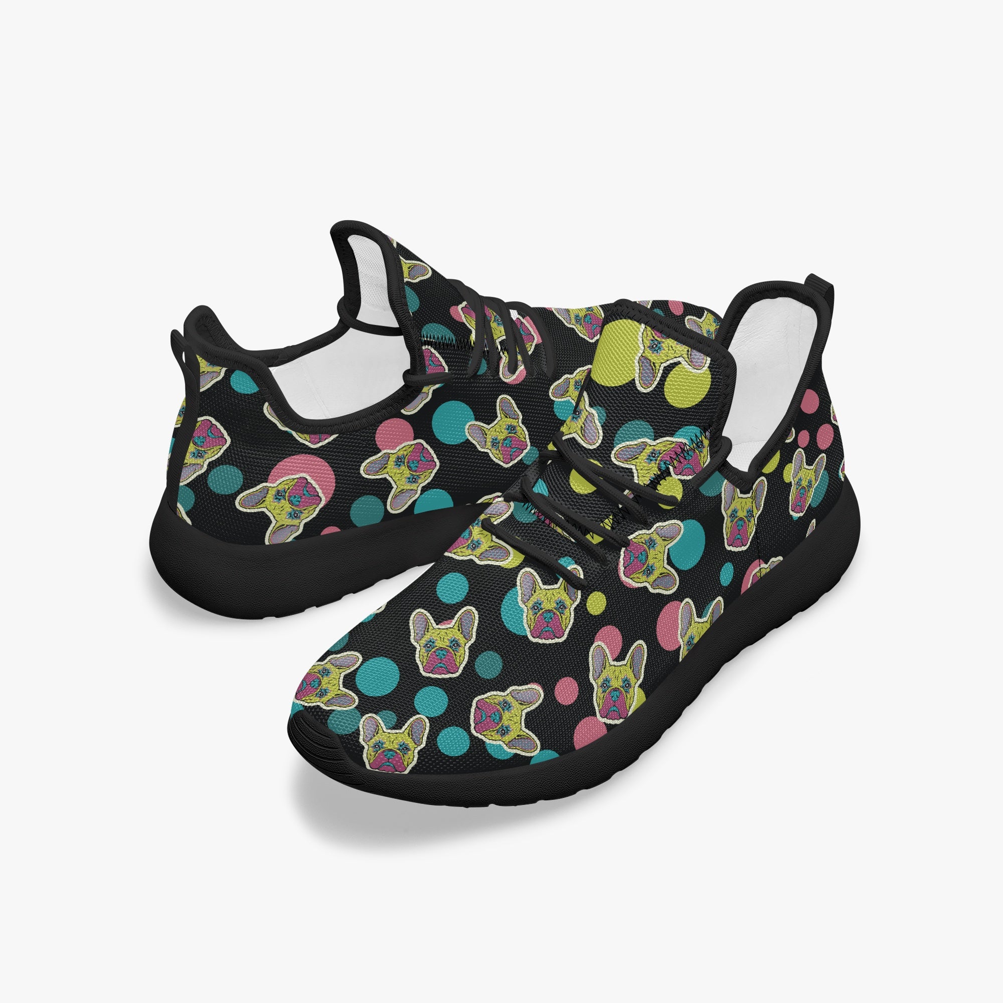 French Bulldog Classic High-Top Shoes for Bulldog Owners-fadou