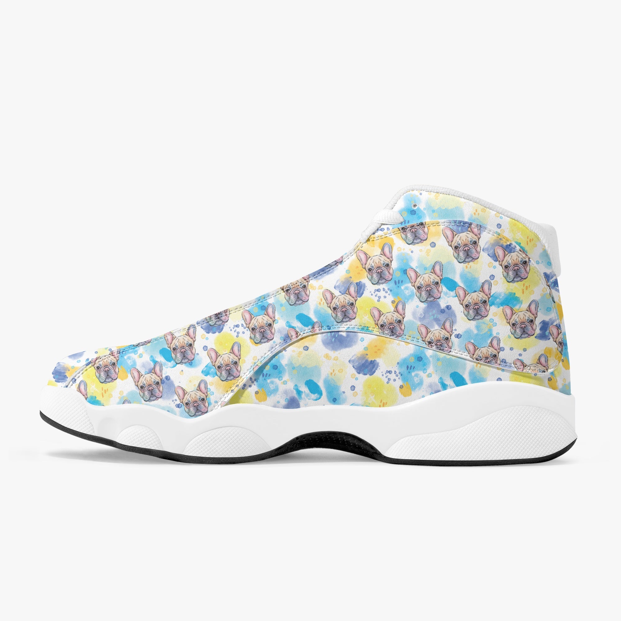 Chopper French Bulldog Canvas Sneakers for Bulldog Owners-fadou