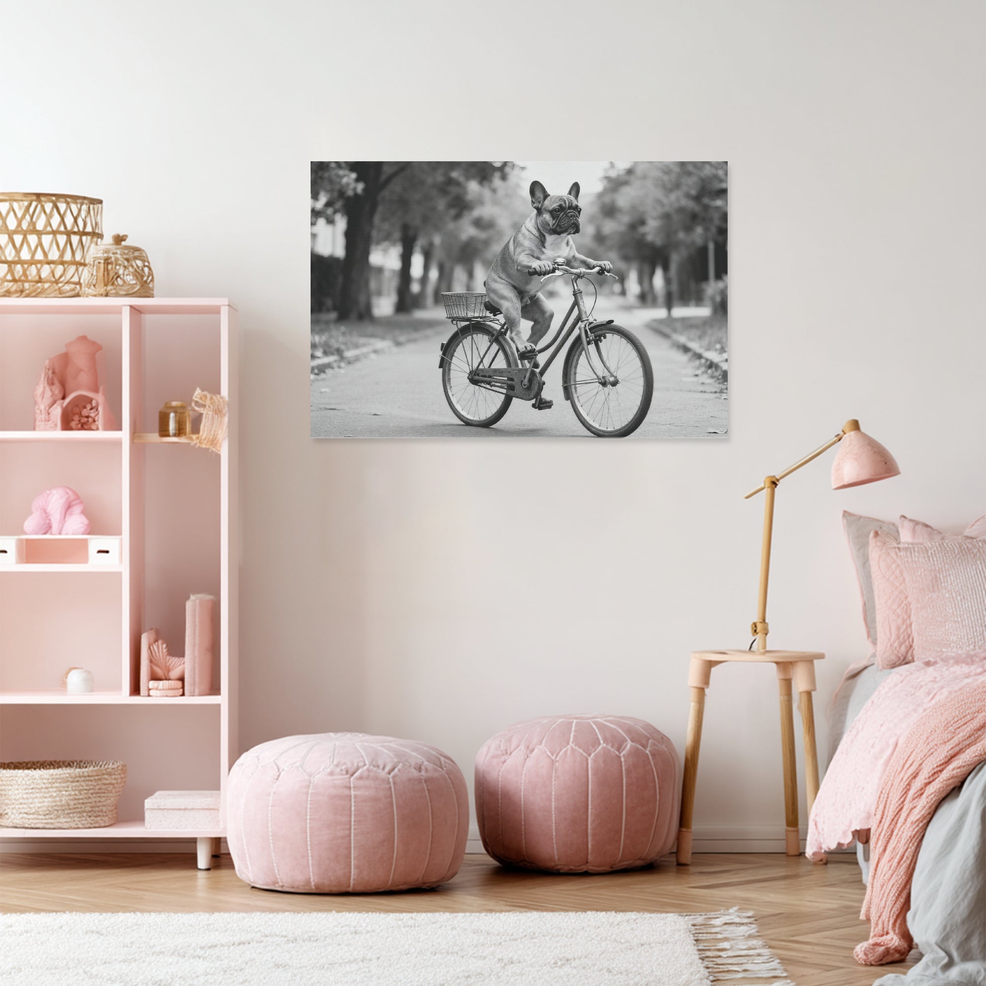 French Bulldog Adorable Wall Print for Frenchie Enthusiasts-fadou