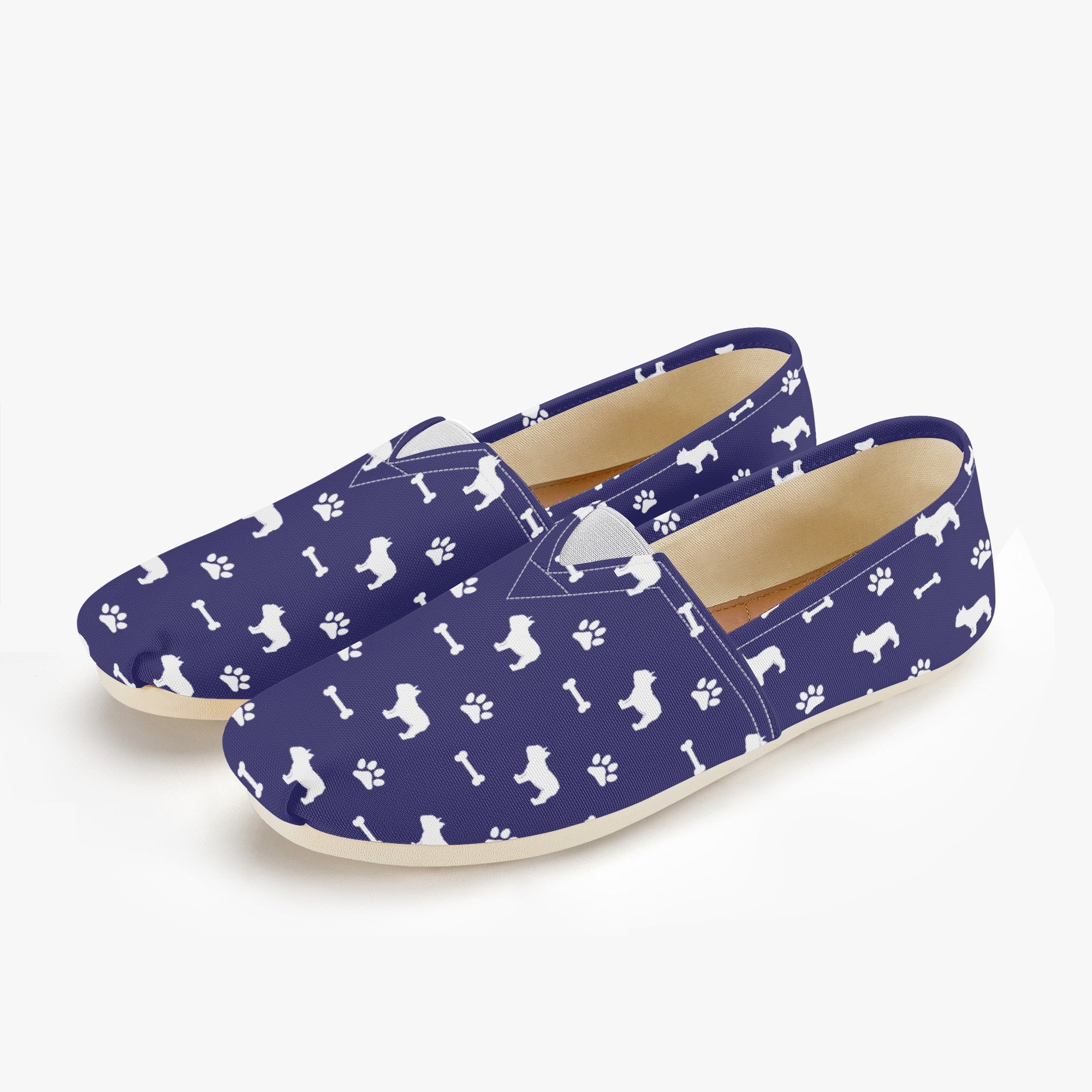French Bulldog Casual Canvas Sneakers for Frenchie Enthusiasts-fadou