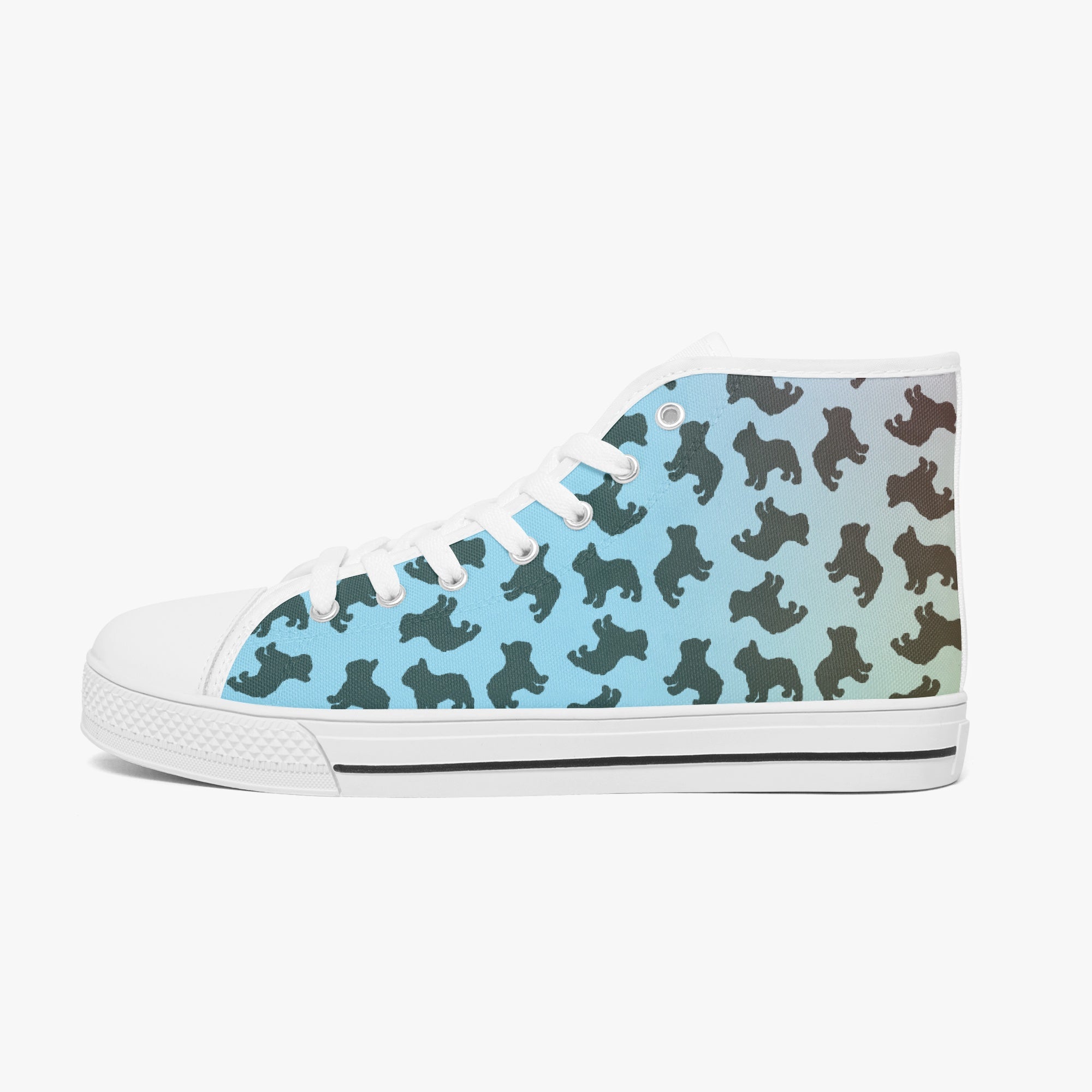 Mookie Classic Canvas Sneakers for Frenchie Enthusiasts-fadou