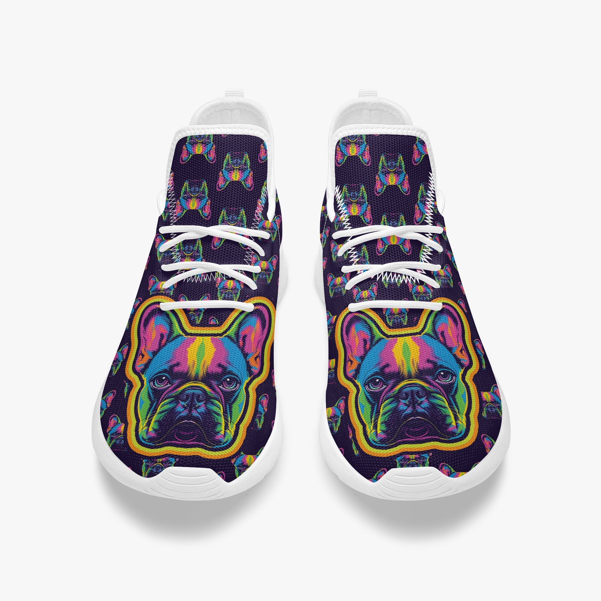 French Bulldog Classic Canvas Sneakers for Dog Moms & Dads-fadou