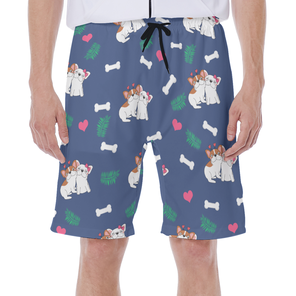 ODIE - Men's Beach Shorts for French Bulldog Owners and Fans-fadou