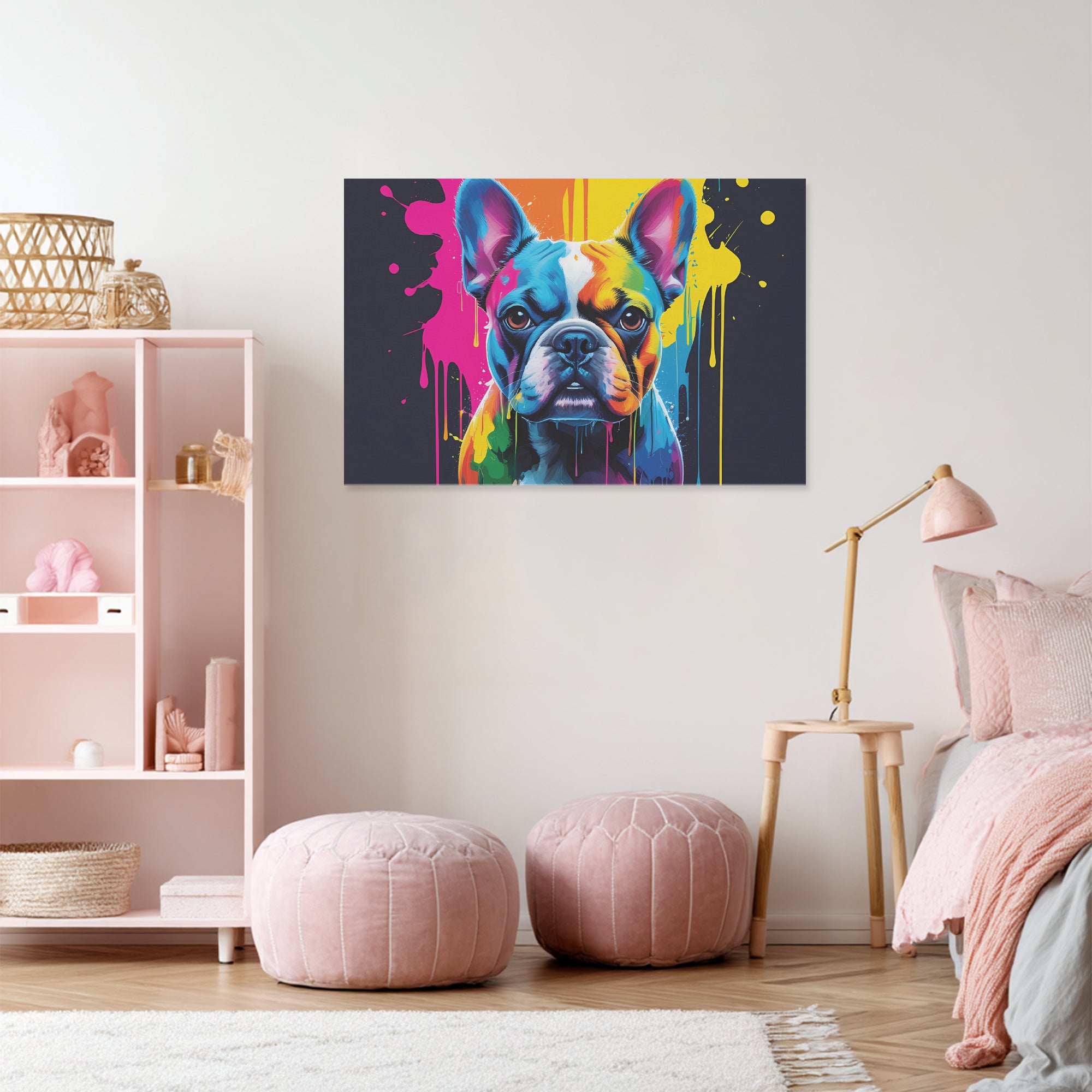 Frenchie Adorable Framed Poster for Frenchie Enthusiasts-fadou