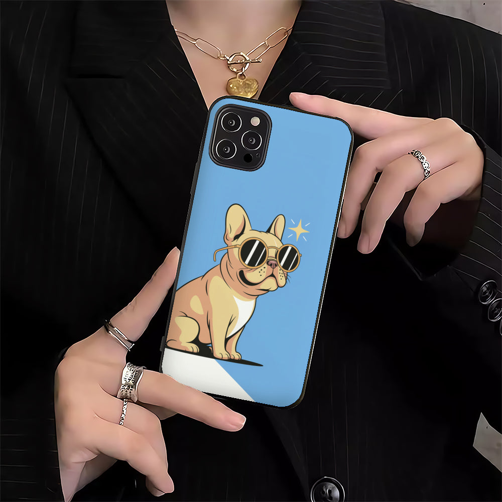 Lily French Bulldog Slim Phone Shell for Frenchie Enthusiasts-fadou