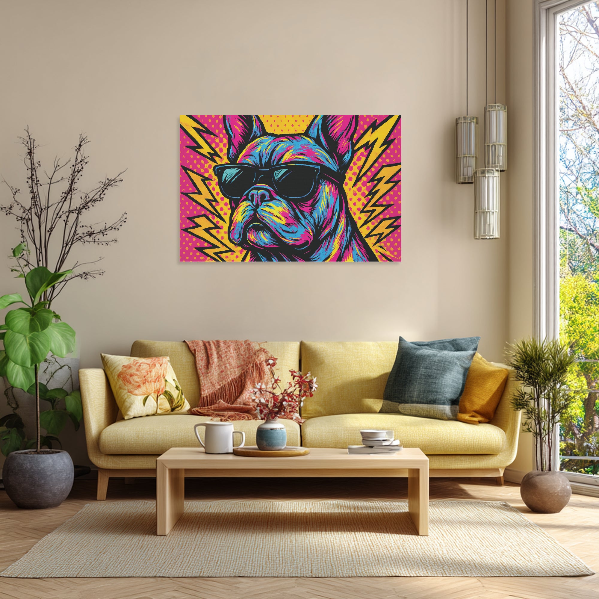 French Bulldog Adorable Framed Poster for Frenchie Fans-fadou