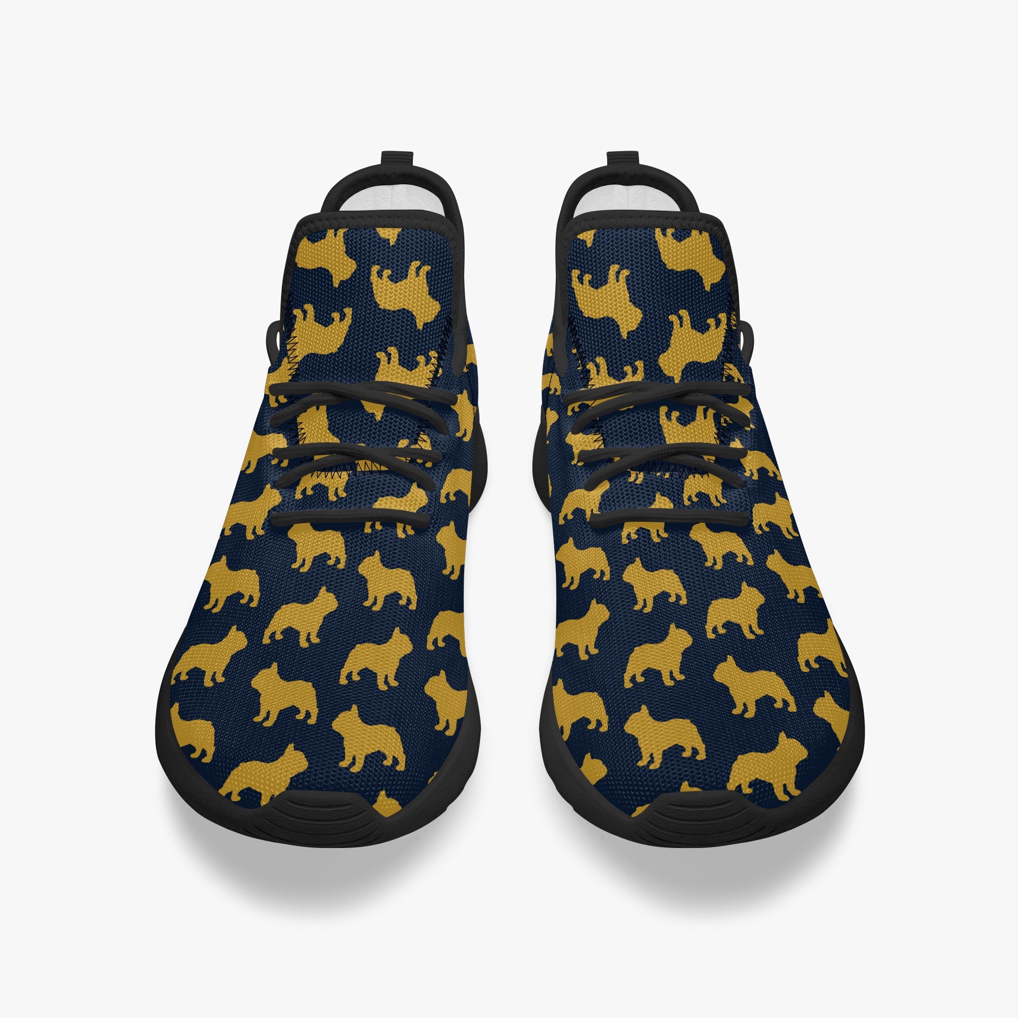 French Bulldog Classic Canvas Sneakers for Frenchie Enthusiasts-fadou