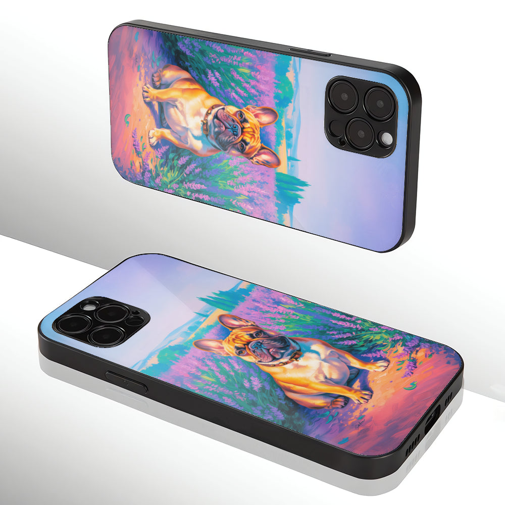 Bruno - Iphone & Samsung Glass Case for Frenchie Enthusiasts-fadou