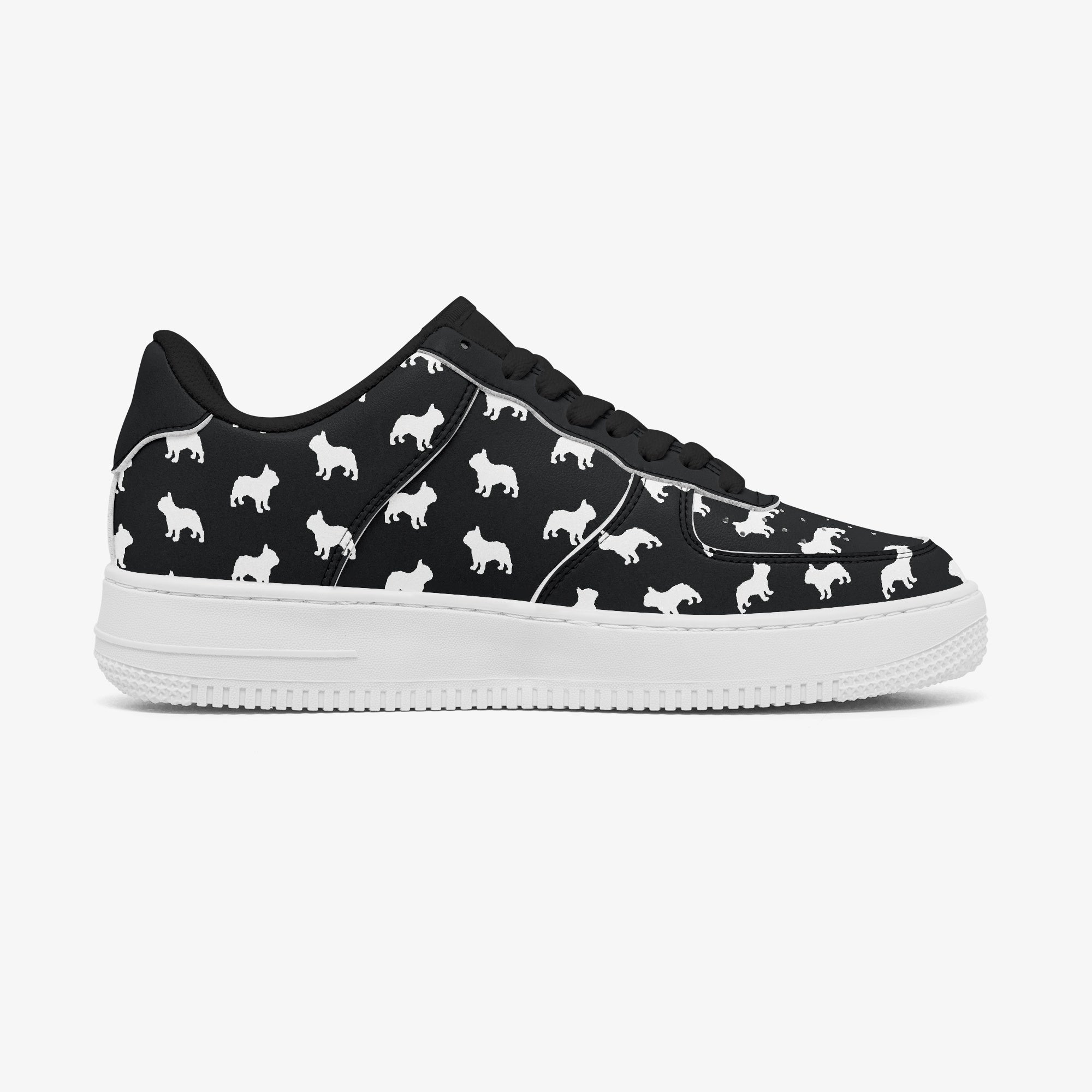 French Bulldog Leather Canvas Sneakers for Dog Moms & Dads-fadou