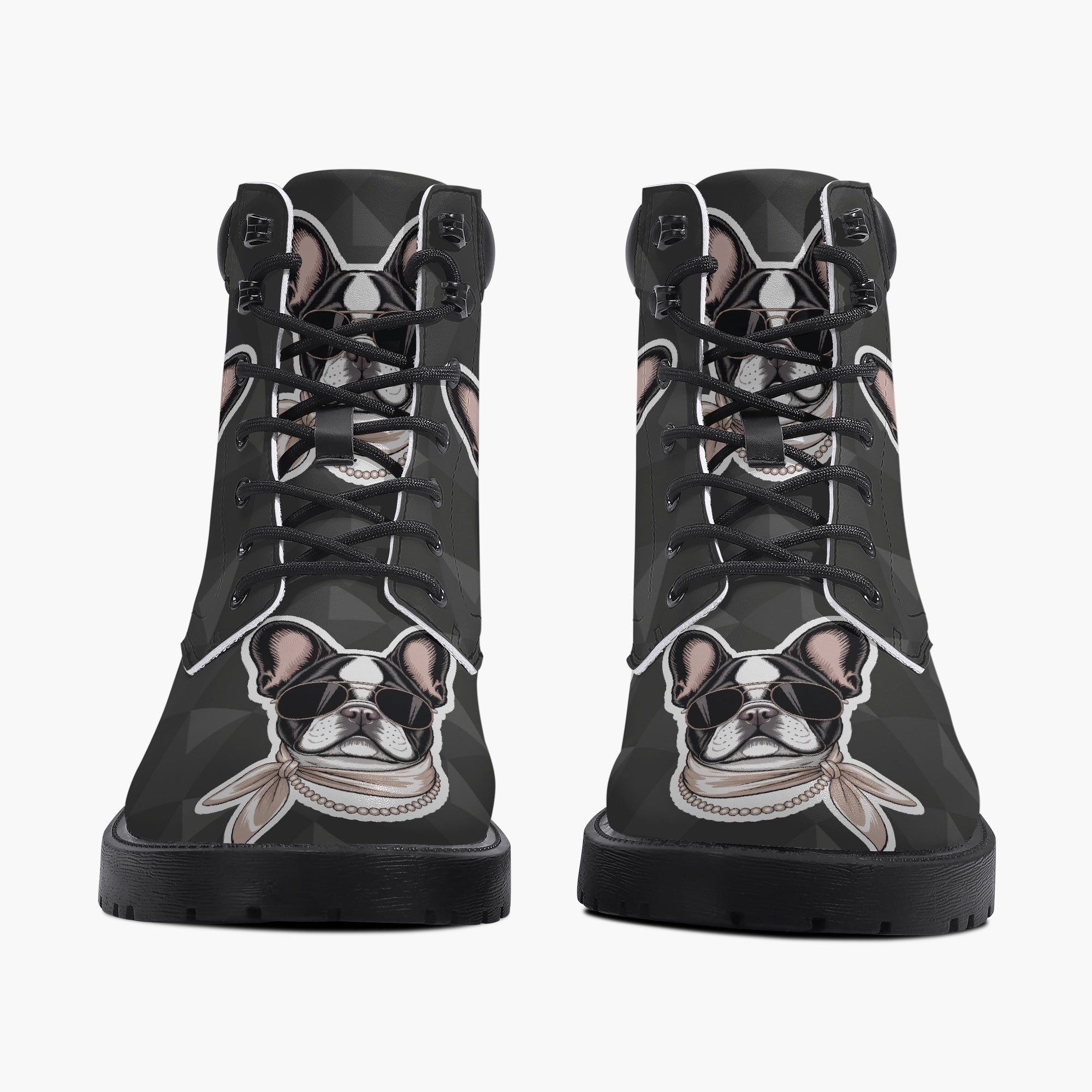 French Bulldog Leather Leather Boots for Dog Moms & Dads-fadou