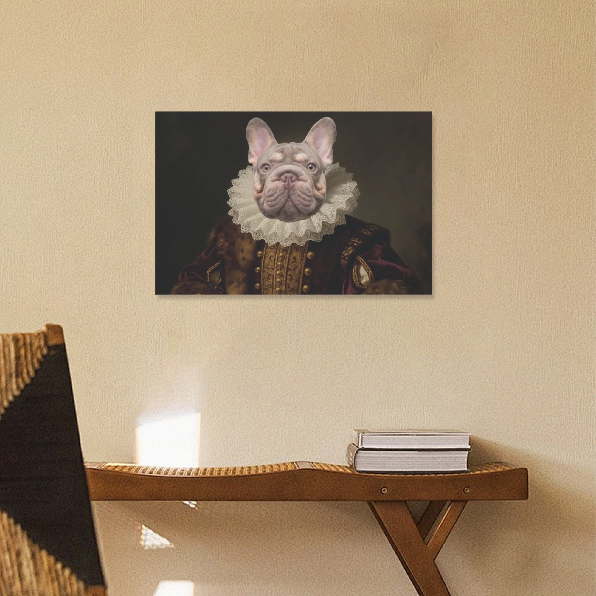 French Bulldog Personalized Decorative Canvas for Everyday Wear-fadou