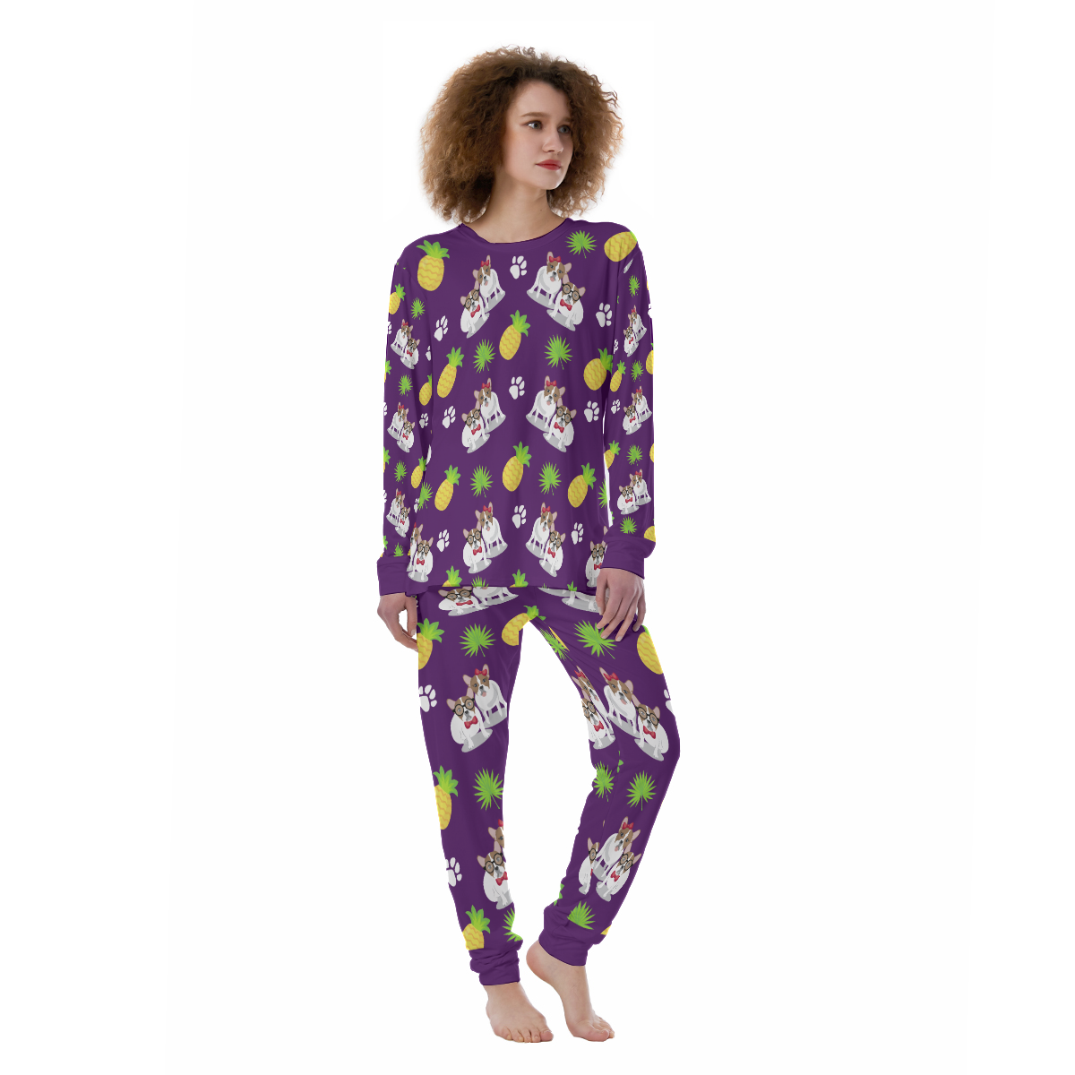 PAISLEY French Bulldog Sleepwear Pajamas for Pet Parents-fadou