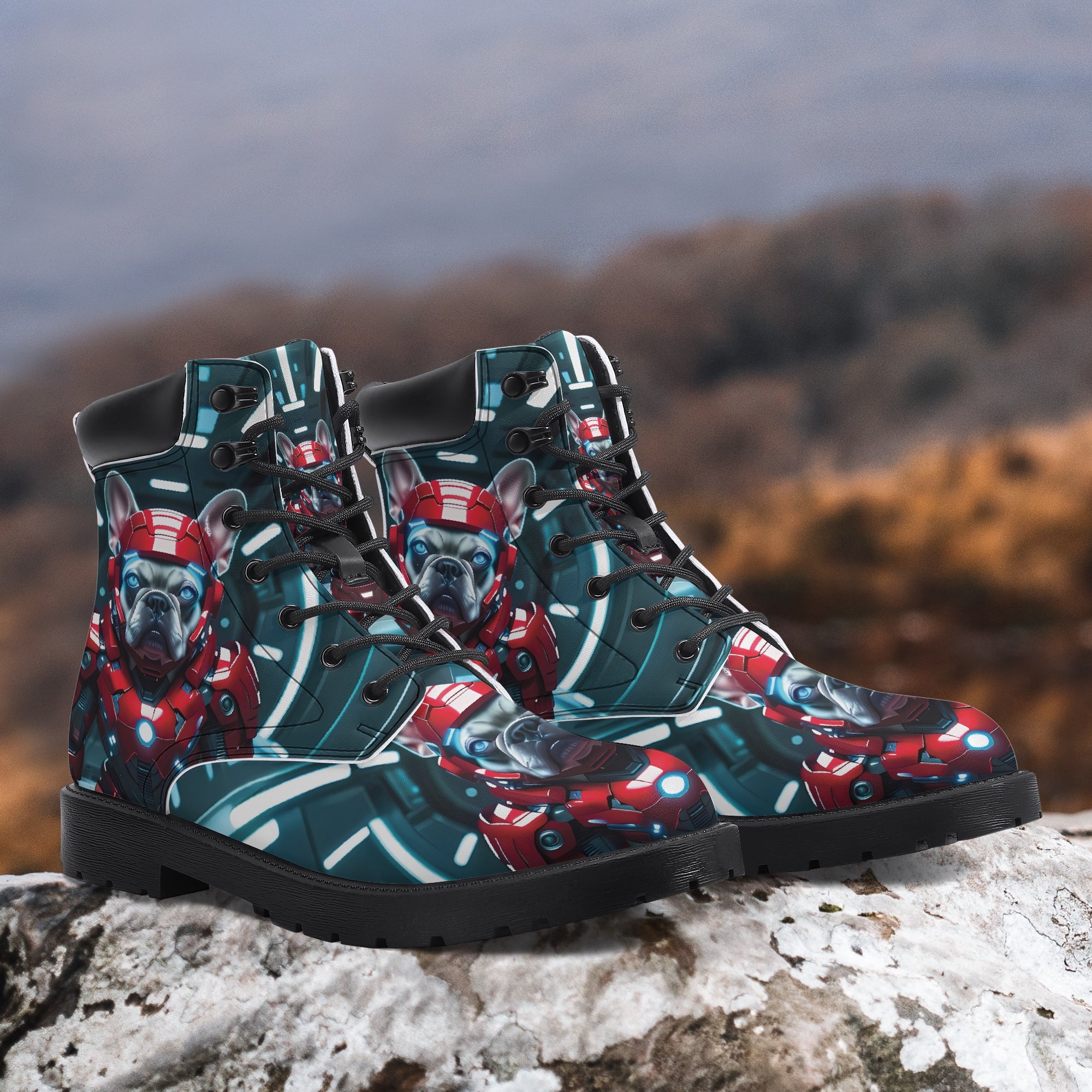 French Bulldog Casual Ankle Booties for Dog Moms & Dads-fadou