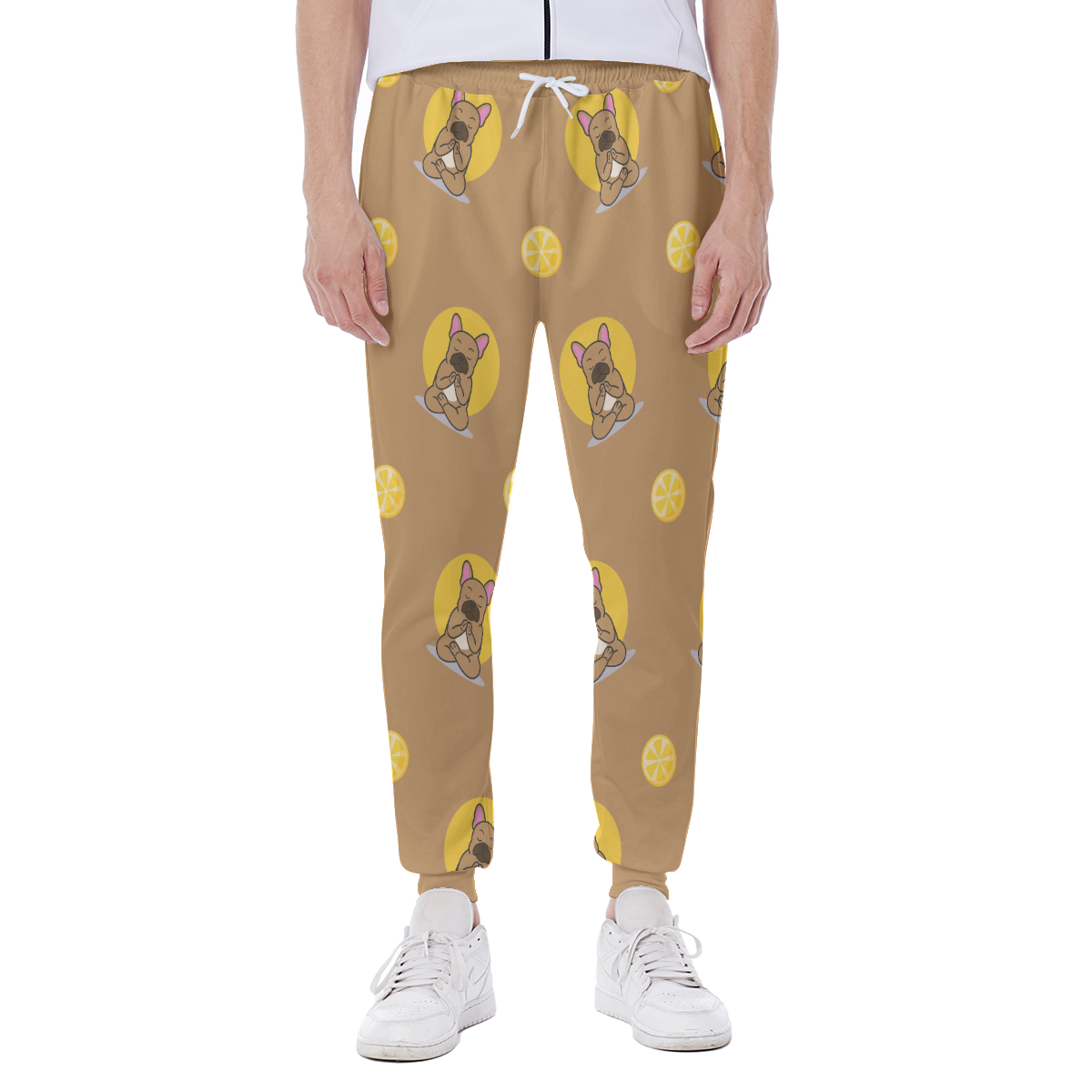 LEO French Bulldog Jogger Pants for Frenchie Enthusiasts-fadou