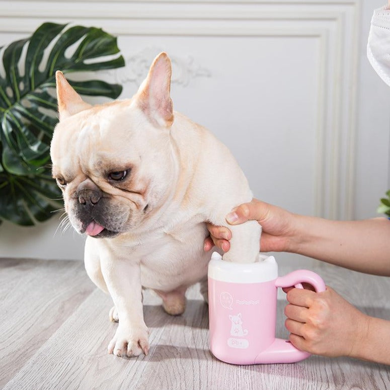 French Bulldog Paw Cleaner for Travel Comfort and Safety-fadou