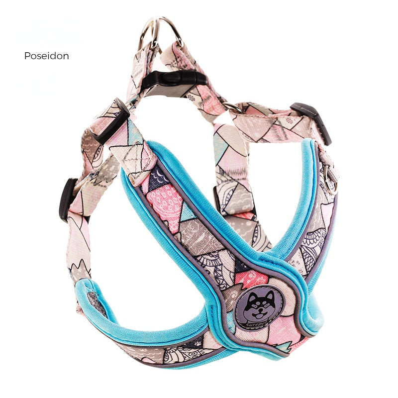 Frenchie Adjustable Chest Harness for Outdoor Adventures-fadou