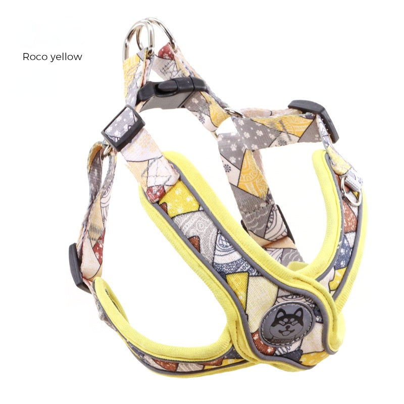 Frenchie Adjustable Chest Harness for Outdoor Adventures-fadou