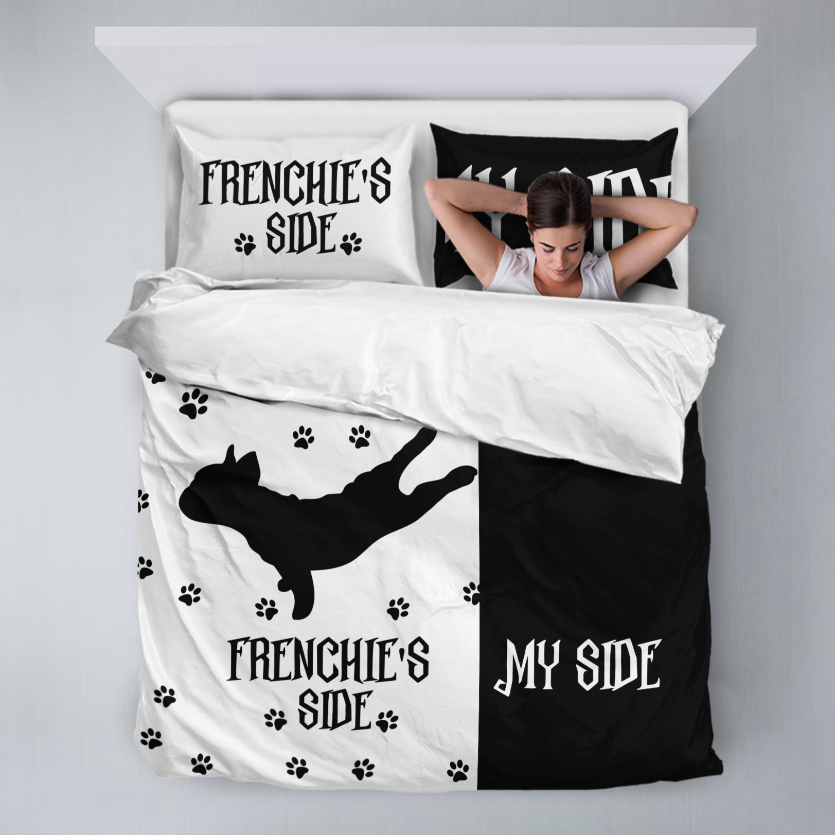 Frenchie's Side - Bedding Set for Travel Comfort and Safety-fadou