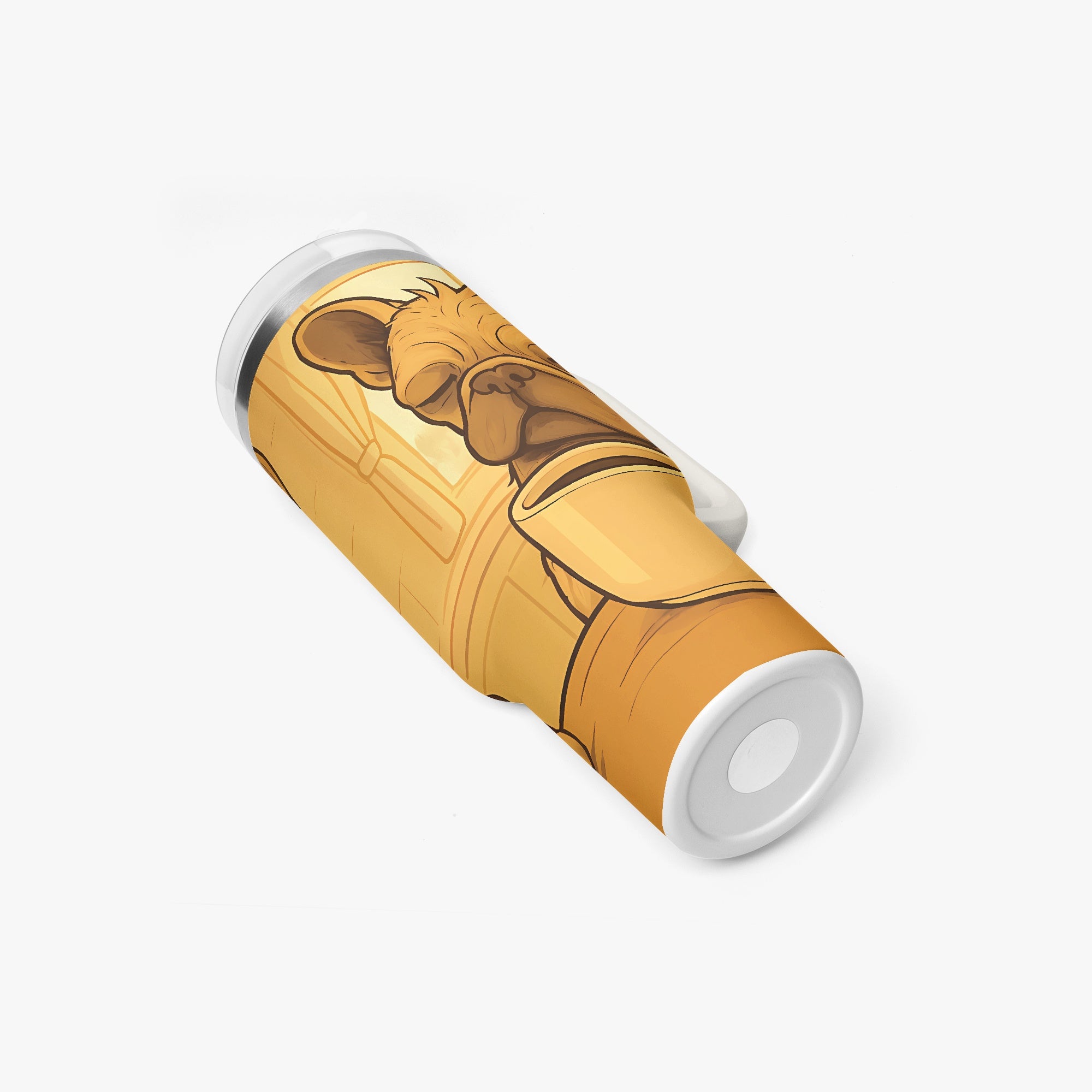 Meatball French Bulldog Travel Tumbler for Dog Moms & Dads-fadou