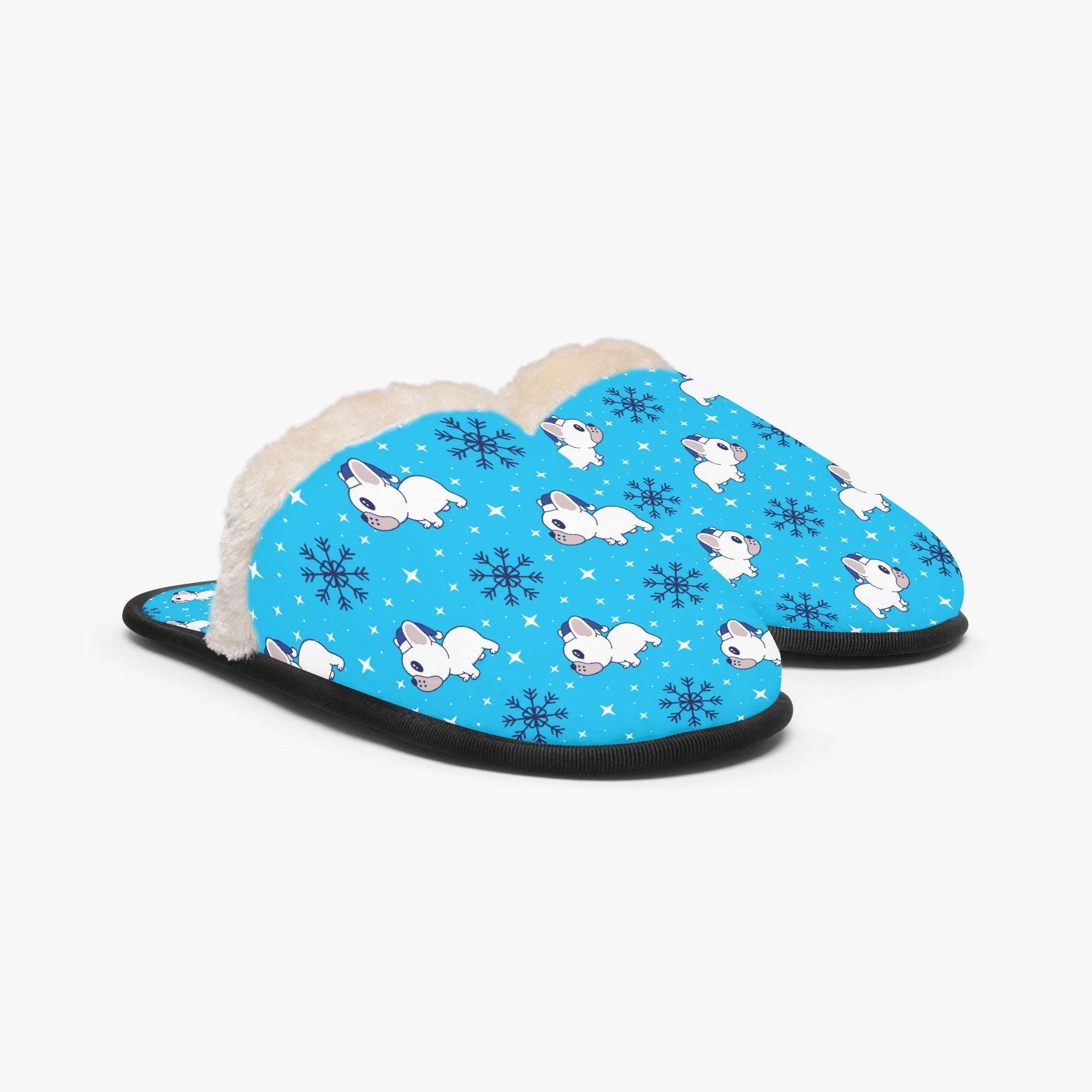 Waffle French Bulldog Soft House Shoes for Everyday Wear-fadou
