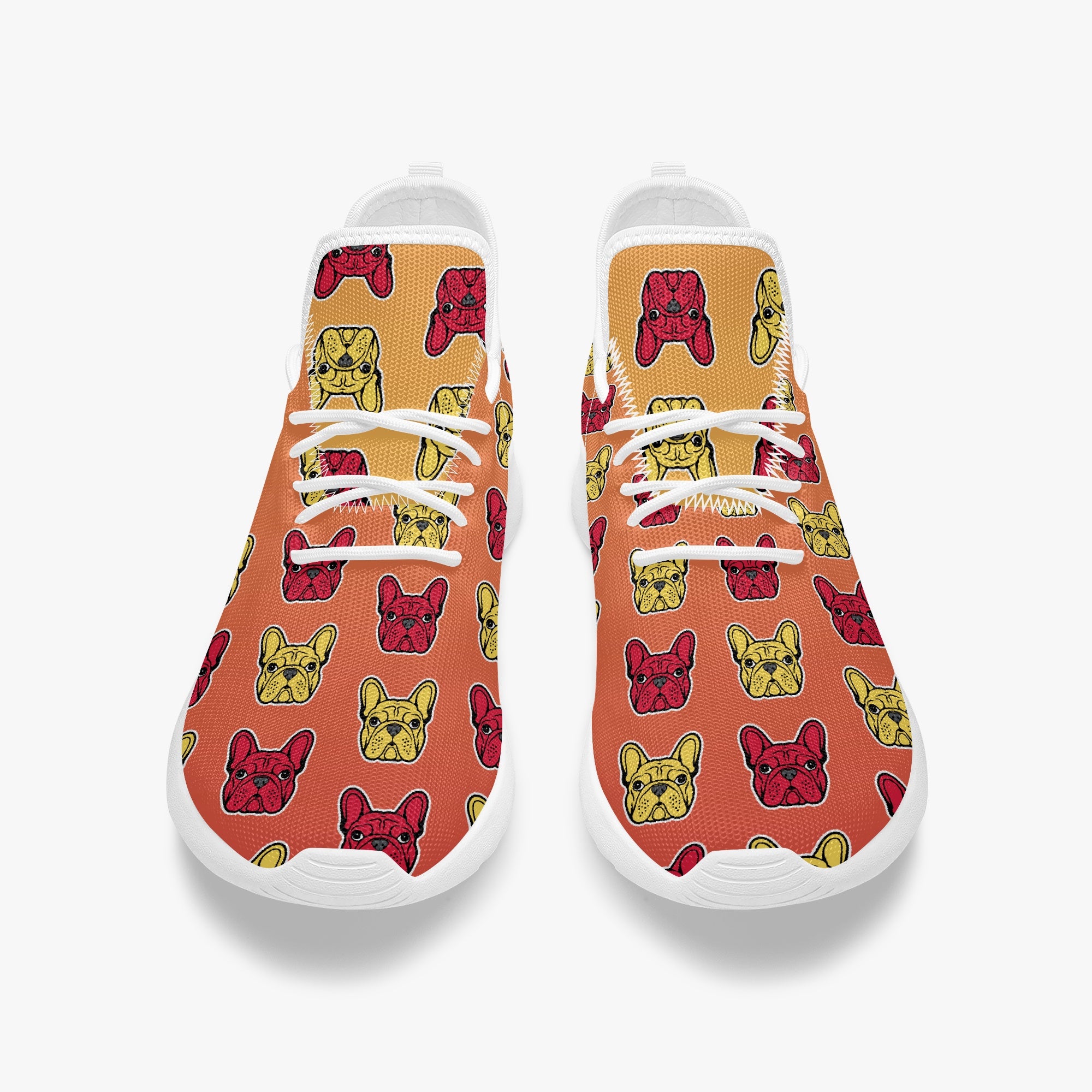 French Bulldog Classic Canvas Sneakers for Dog Park Days-fadou