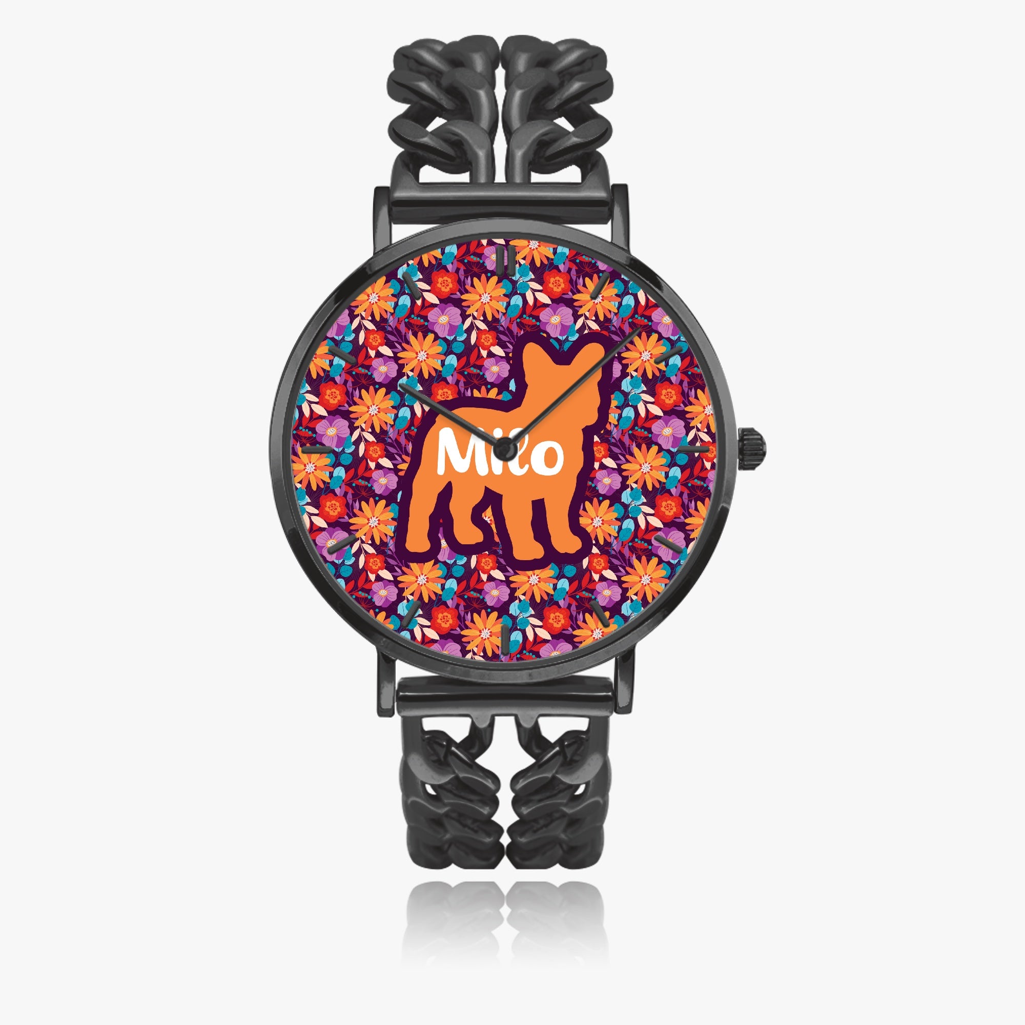 French Bulldog Personalized Quartz Timepiece for Frenchie Fans-fadou
