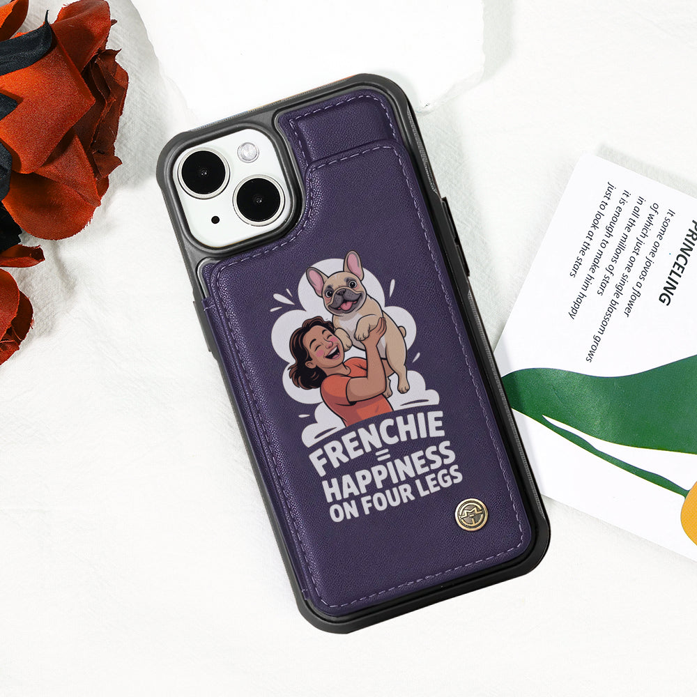 Lily French Bulldog Card Holder for Frenchie Enthusiasts-fadou