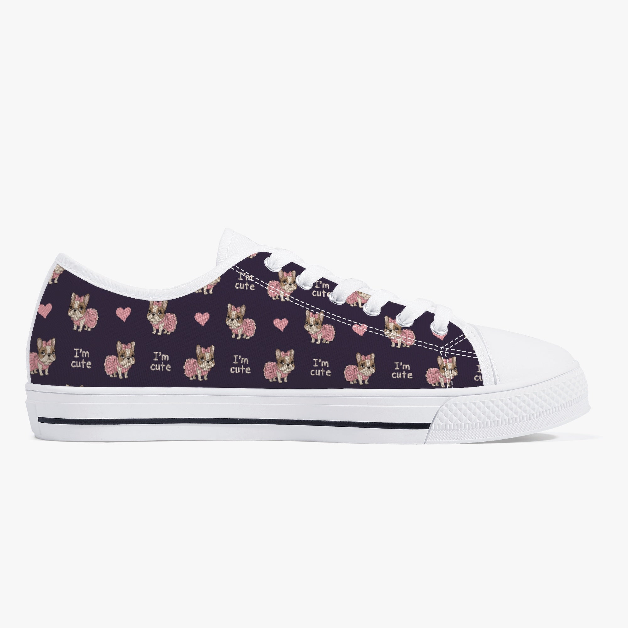 Prince Classic Canvas Sneakers for Frenchie Enthusiasts-fadou
