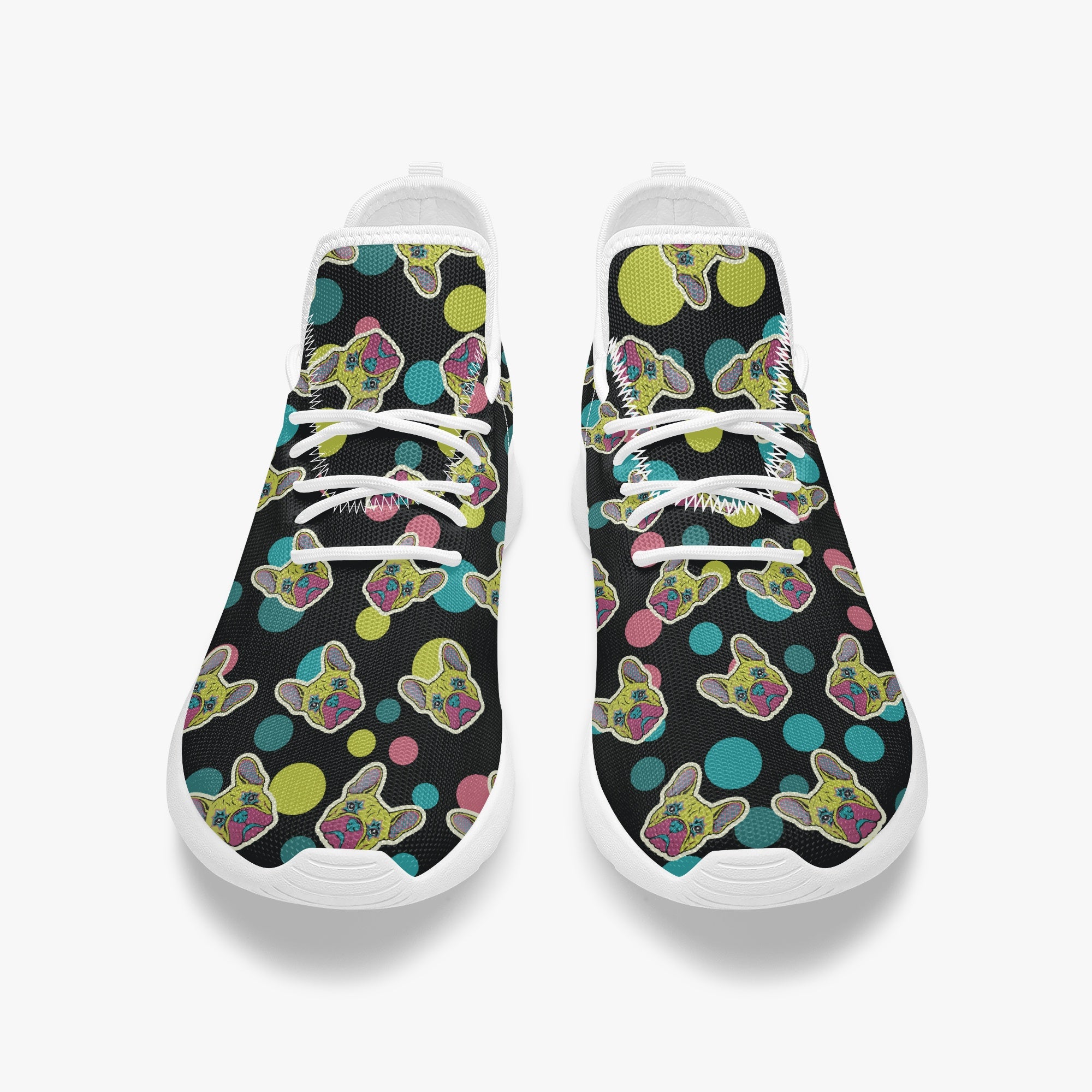 French Bulldog Classic High-Top Shoes for Bulldog Owners-fadou