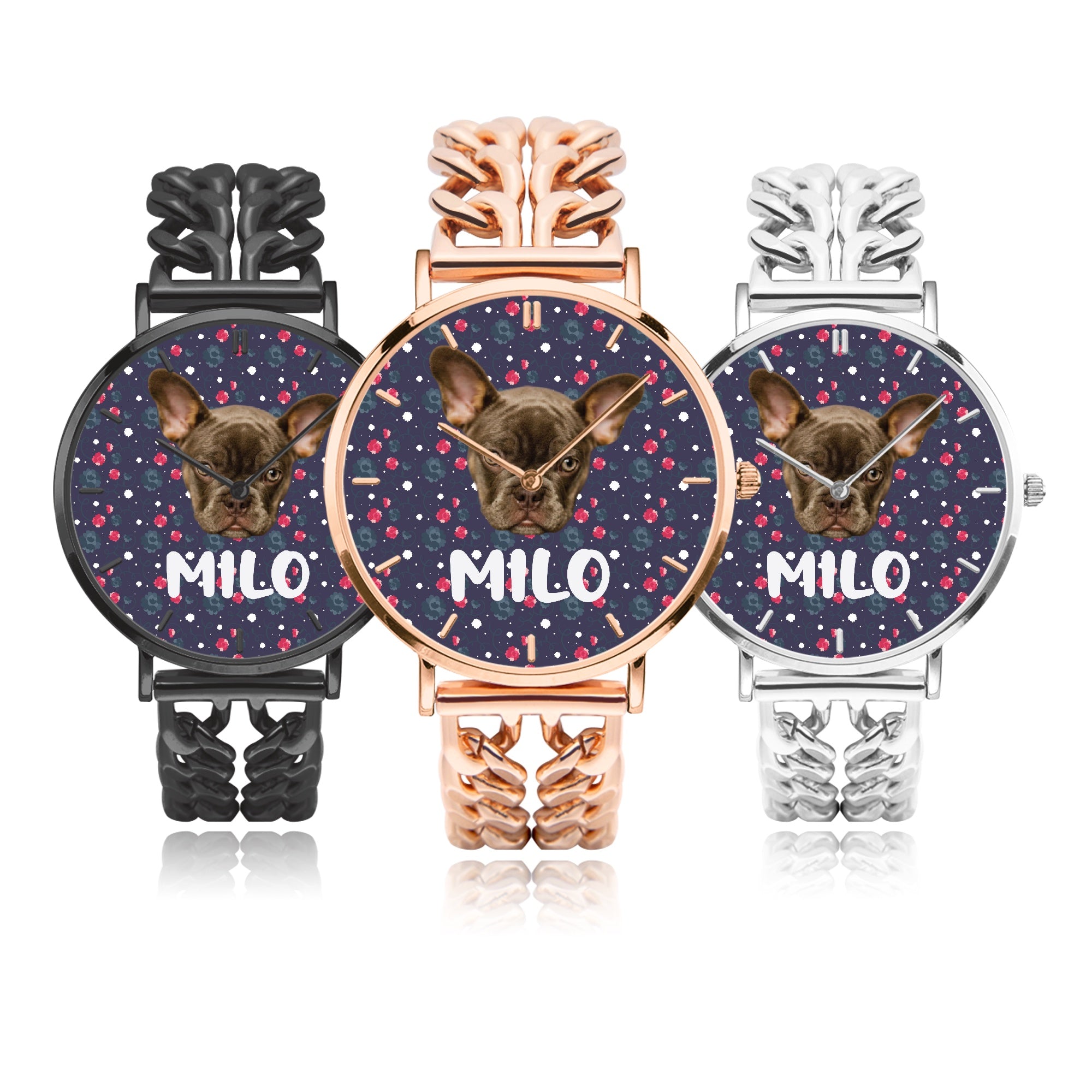 French Bulldog Personalized Fashion Wristwatch for Frenchie Enthusiasts-fadou