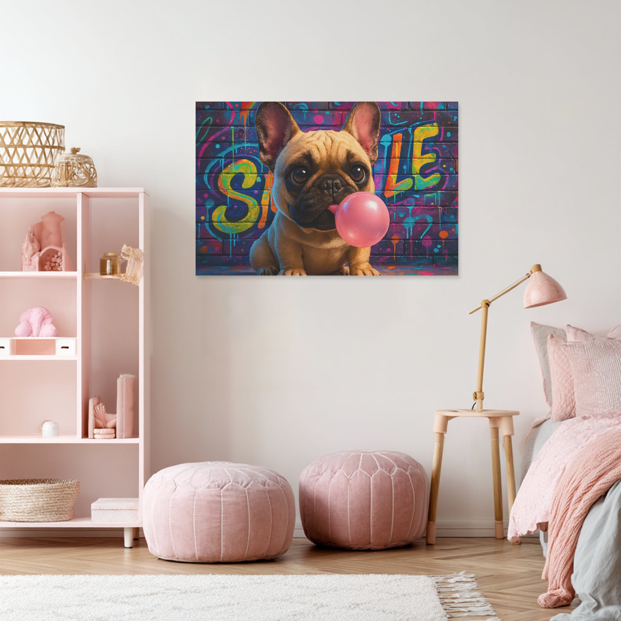 Winston Adorable Framed Poster for Frenchie Enthusiasts-fadou