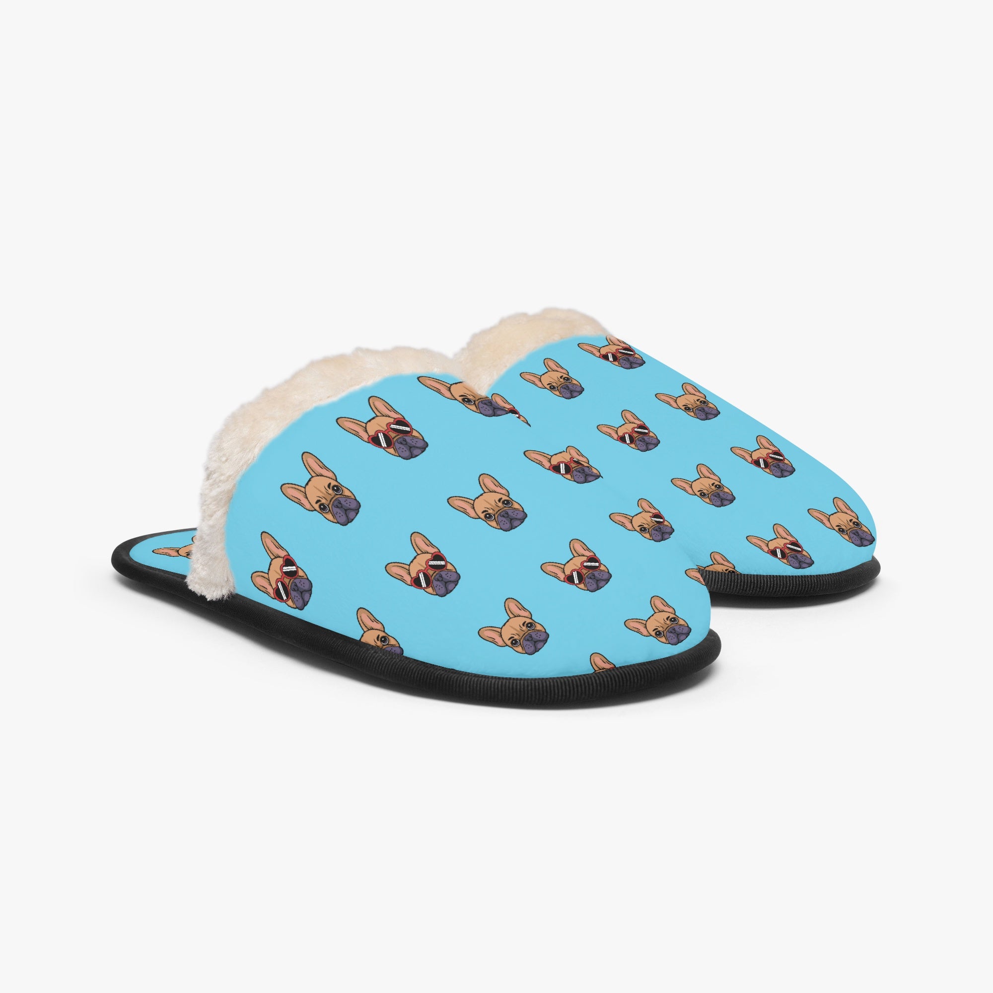 French Bulldog Winter Soft House Shoes for Dog Moms & Dads-fadou