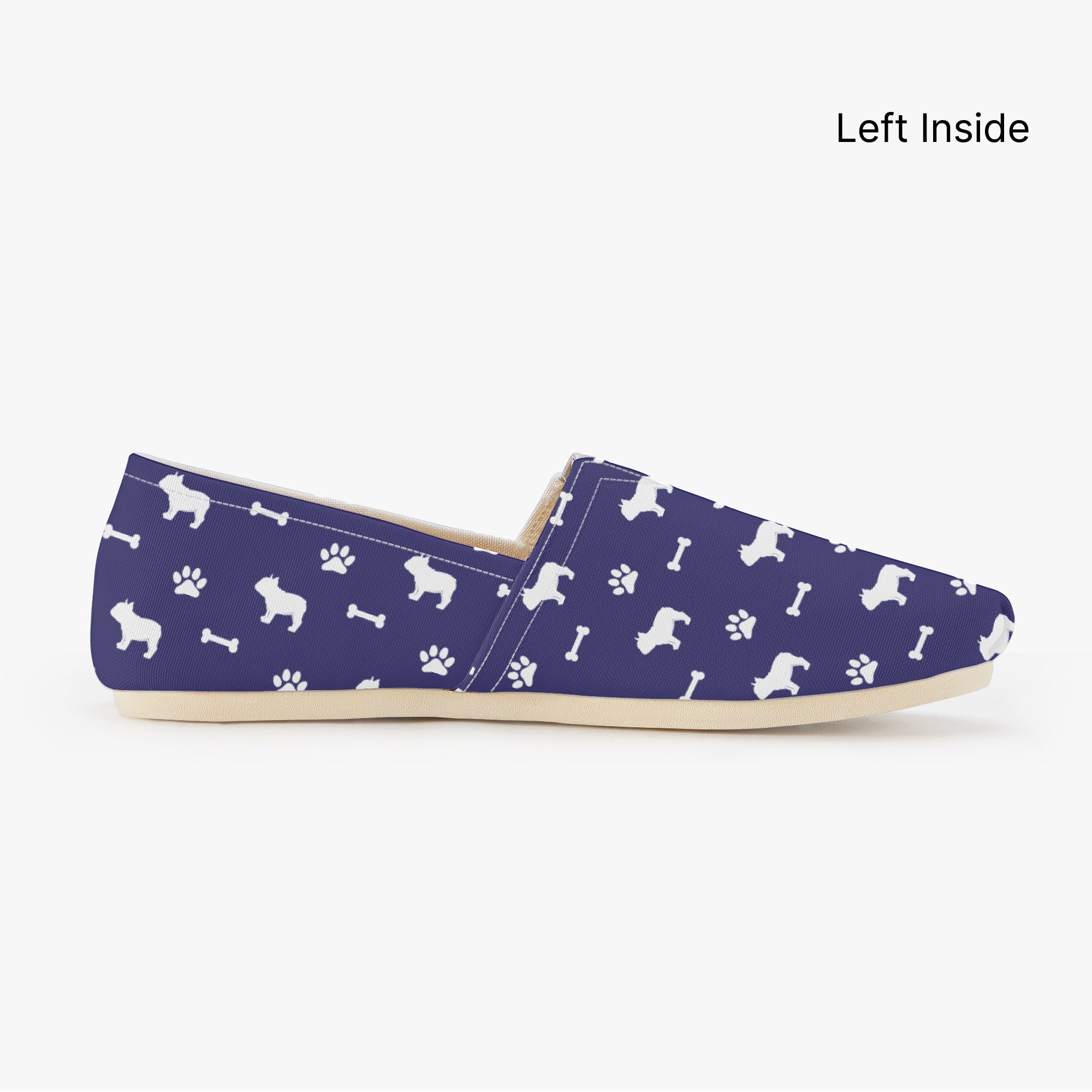 French Bulldog Casual Canvas Sneakers for Frenchie Enthusiasts-fadou