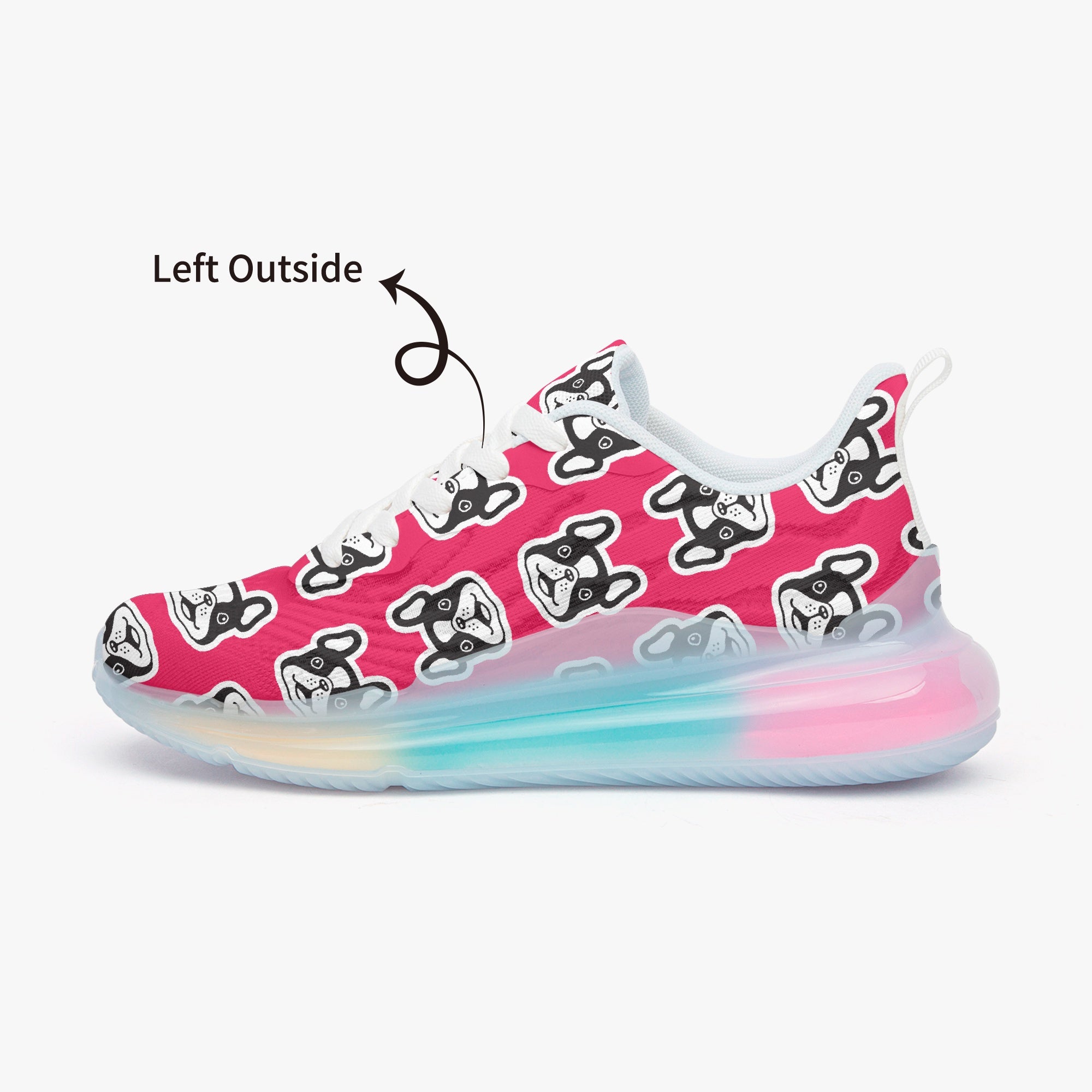 French Bulldog Lightweight Canvas Sneakers for Everyday Wear-fadou
