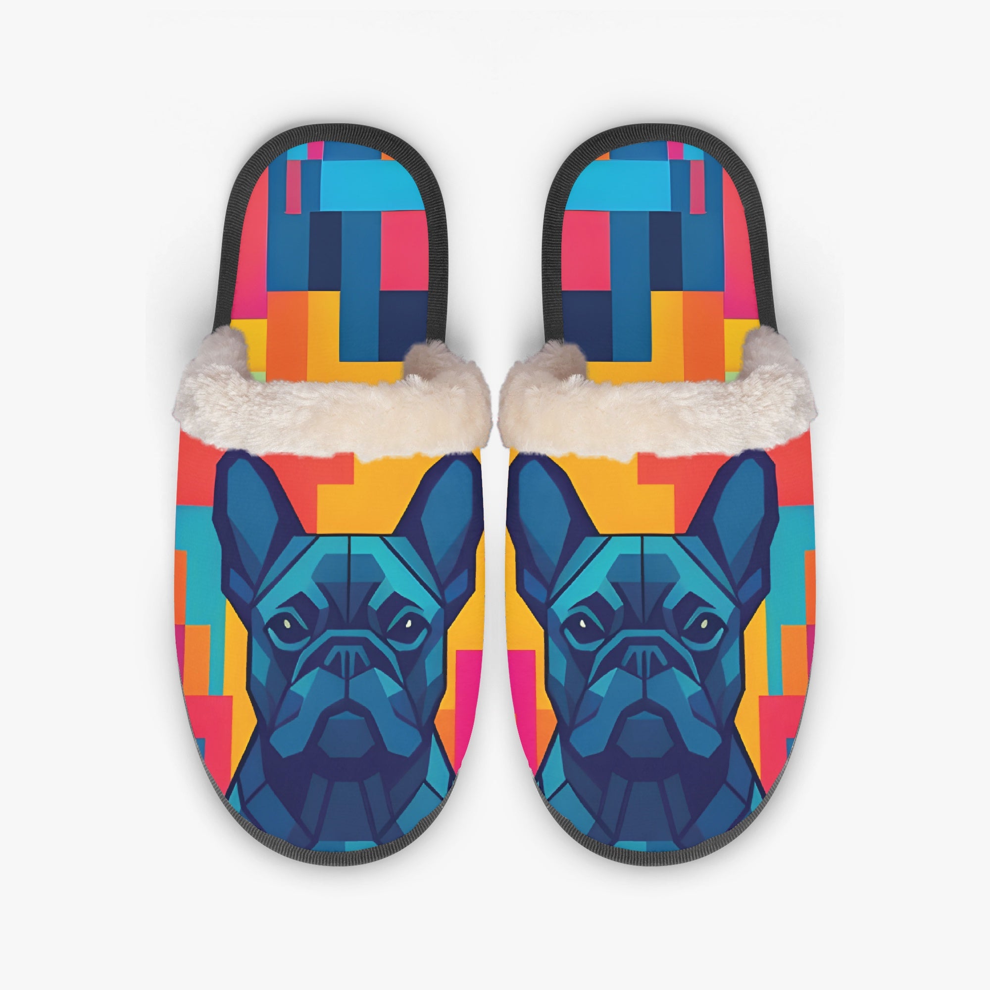 French Bulldog Winter House Slippers for Dog Moms & Dads-fadou
