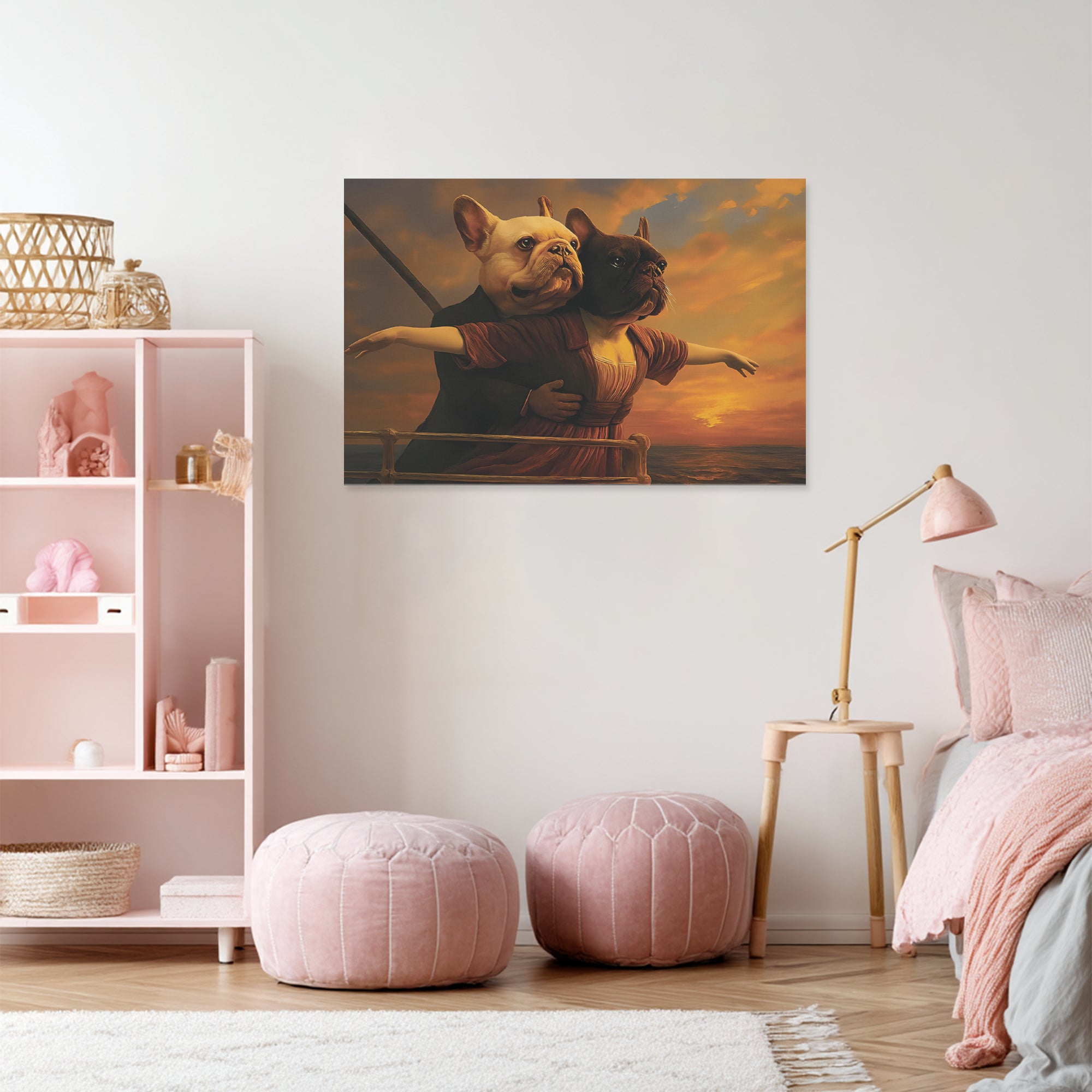 French Bulldog Adorable Framed Poster for Dog Park Days-fadou