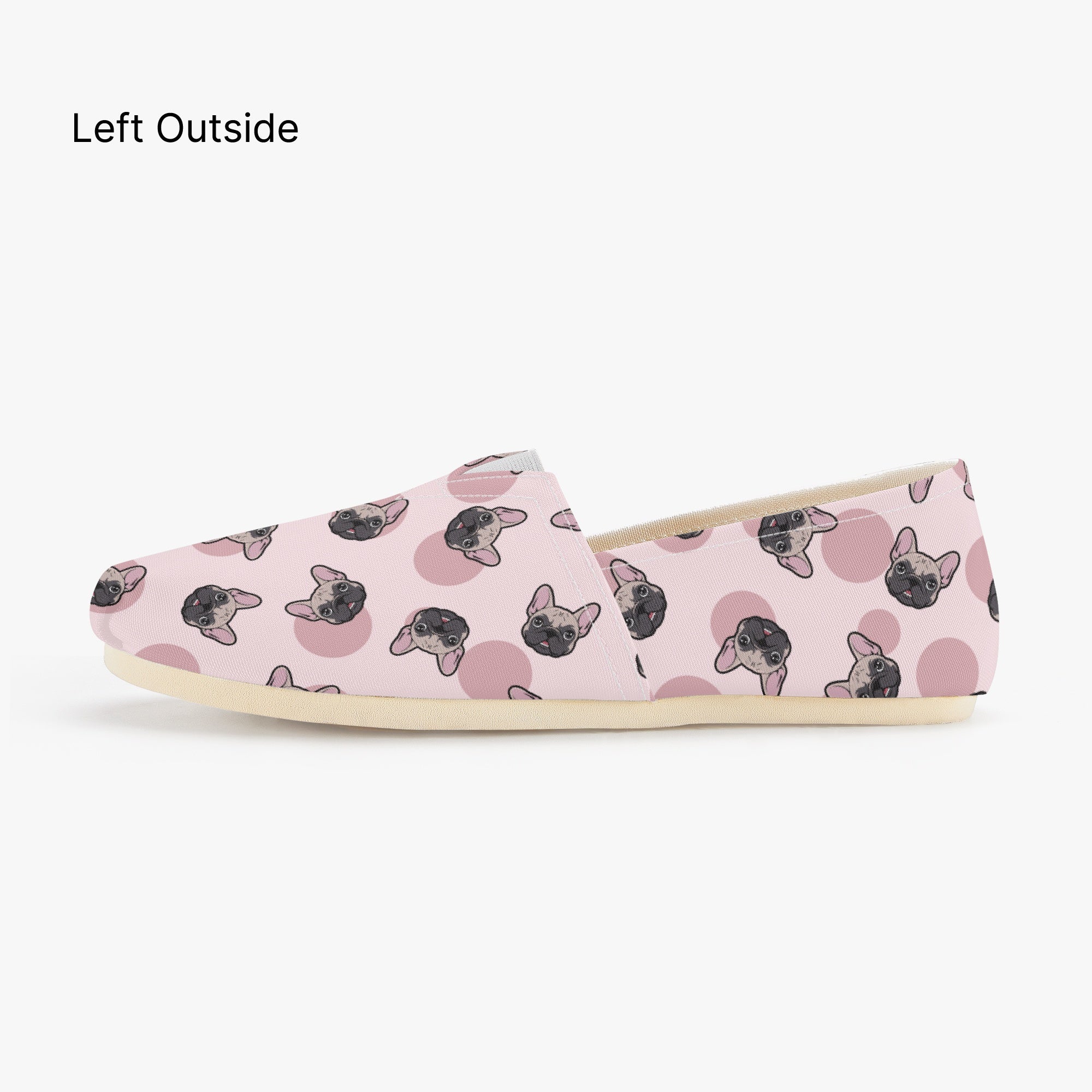 French Bulldog Casual Classic Sneakers for Frenchie Fans-fadou