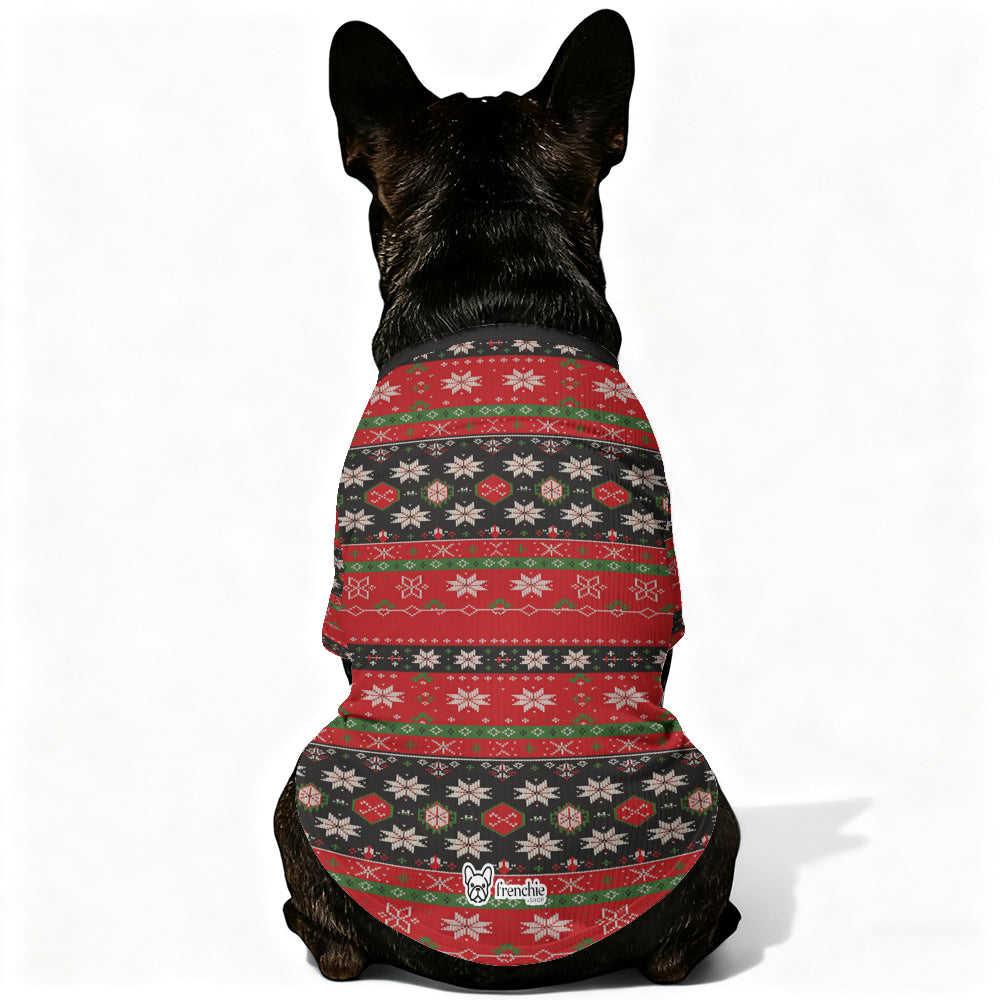 French Bulldog Christmas Warm Knitwear for Outdoor Adventures-fadou