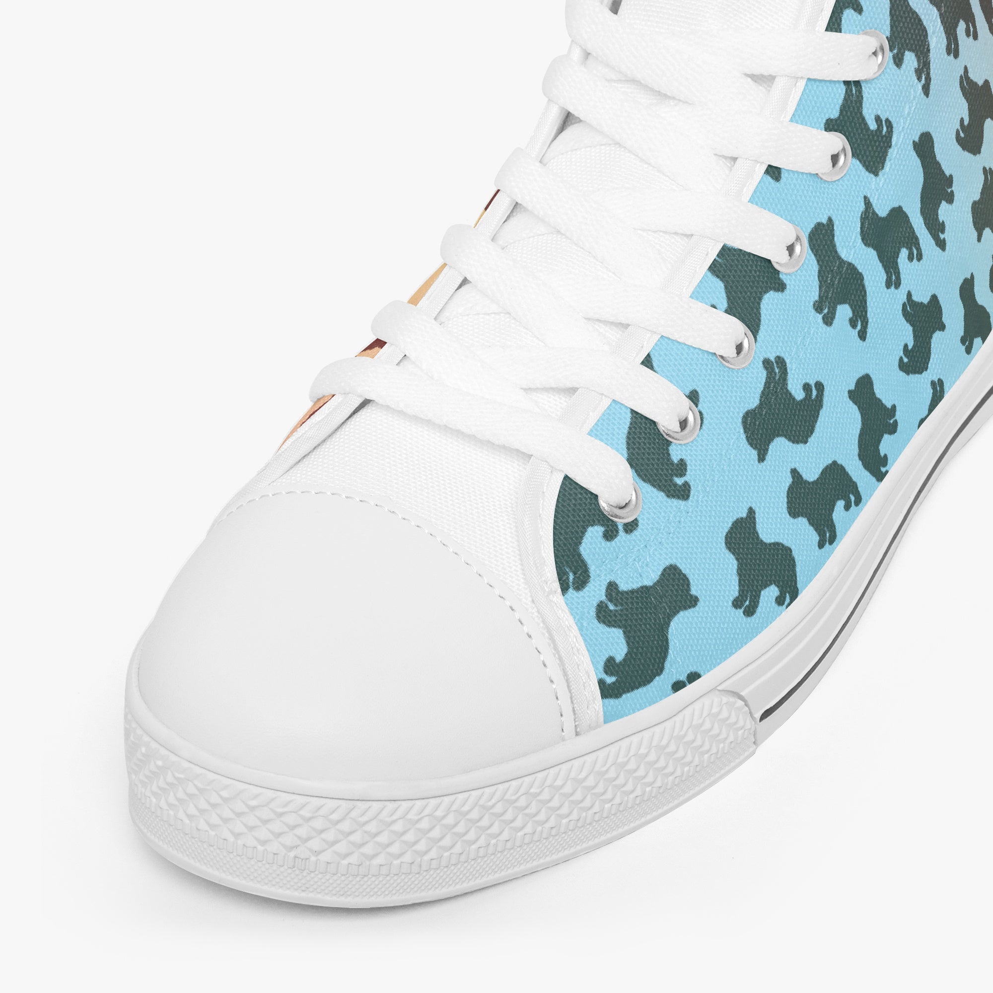 Mookie Classic Canvas Sneakers for Frenchie Enthusiasts-fadou