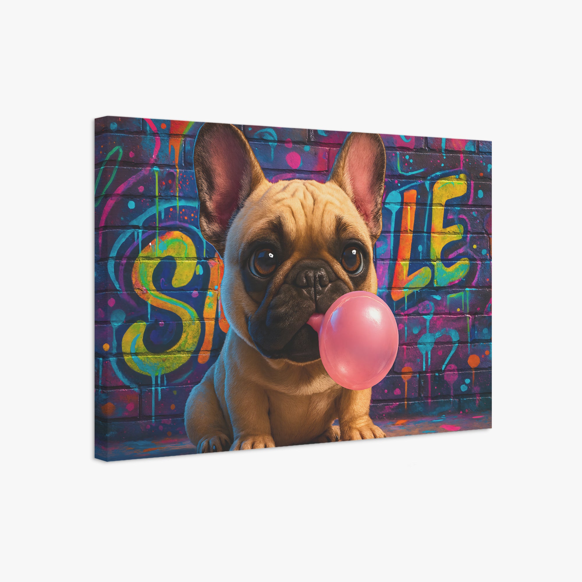 Winston Adorable Framed Poster for Frenchie Enthusiasts-fadou