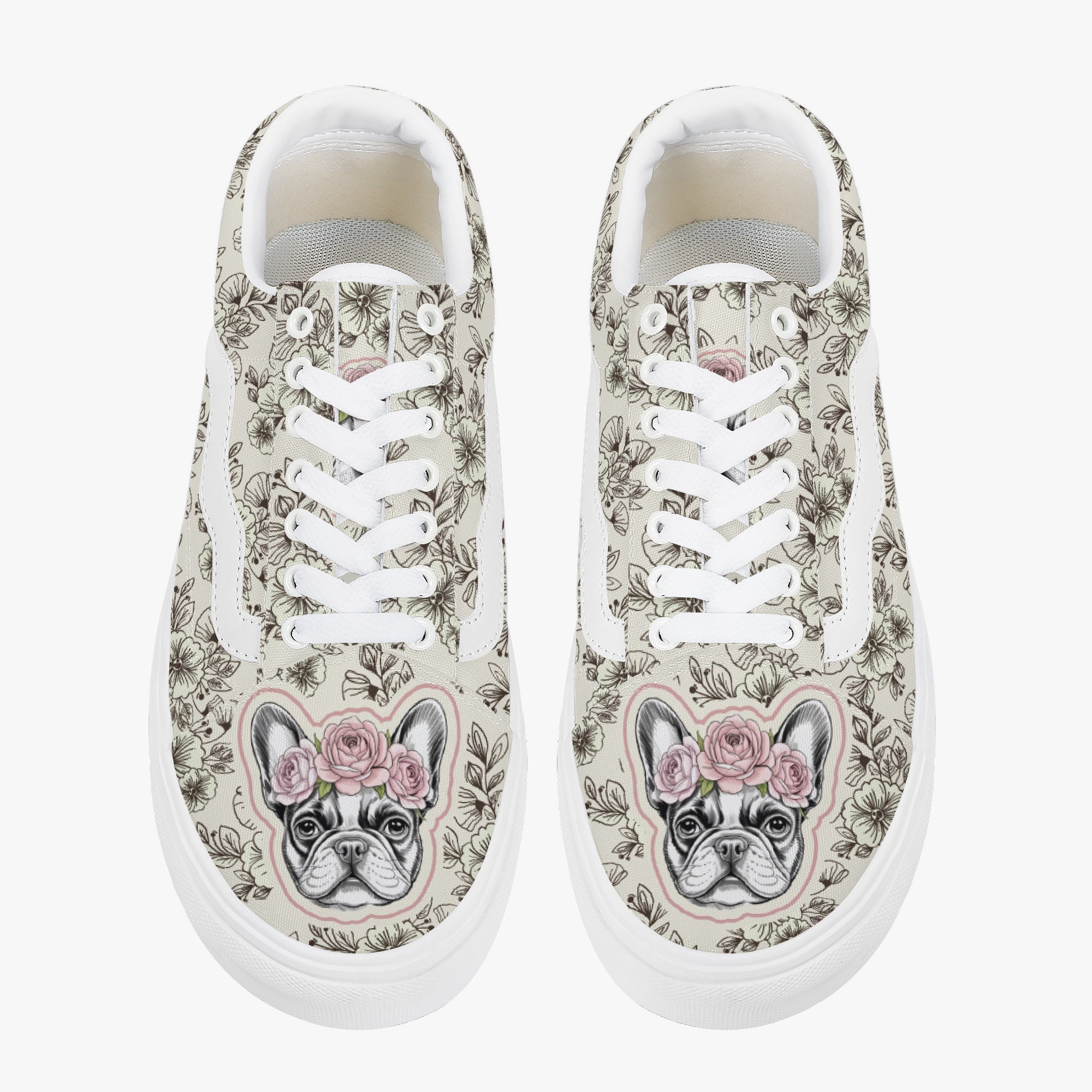 French Bulldog Trendy Classic Sneakers for Bulldog Owners-fadou