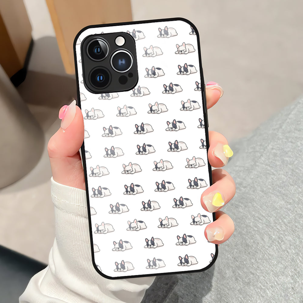 Oliver - Iphone & Samsung Glass Case for Frenchie Enthusiasts-fadou