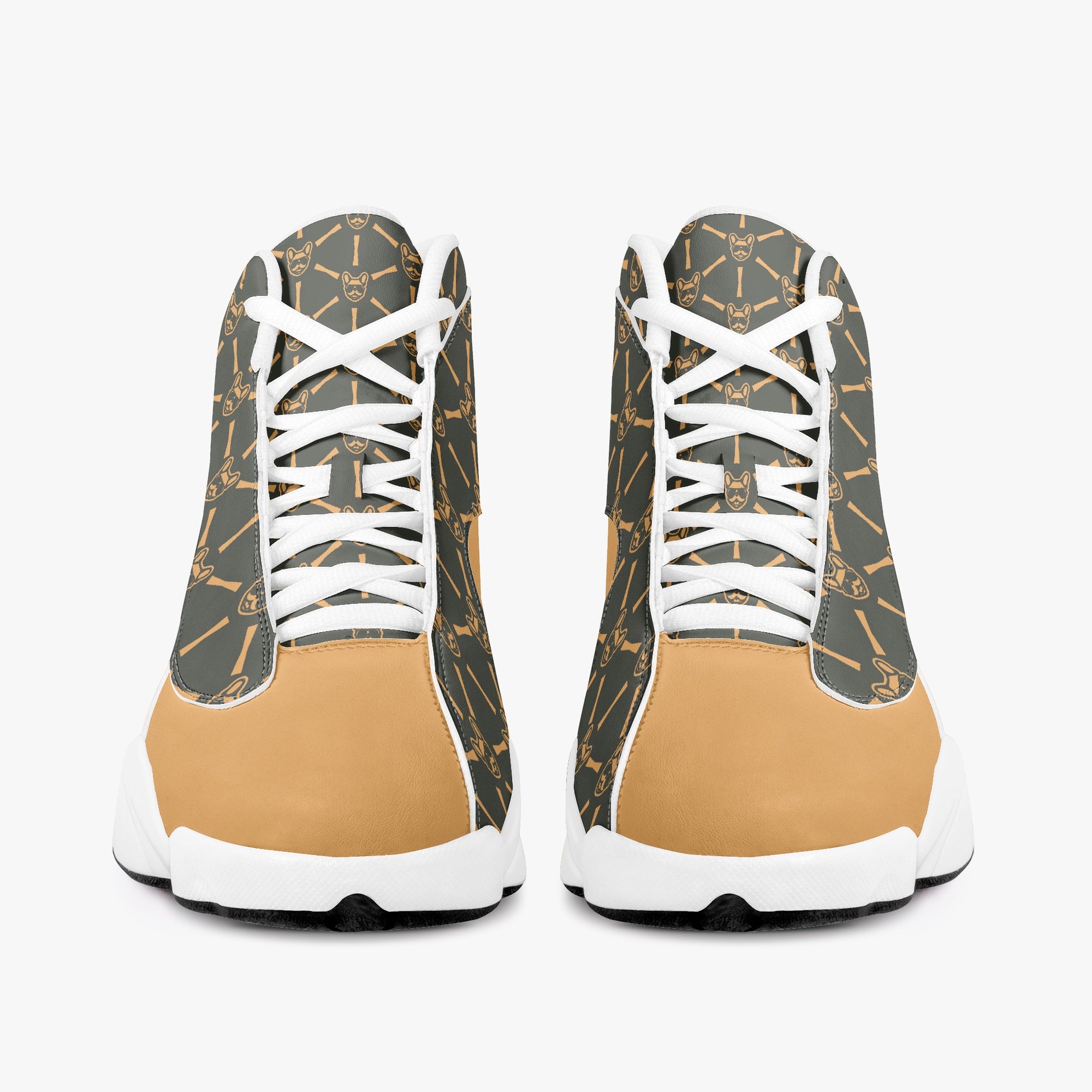 Pickles French Bulldog Canvas Sneakers for Frenchie Fans-fadou