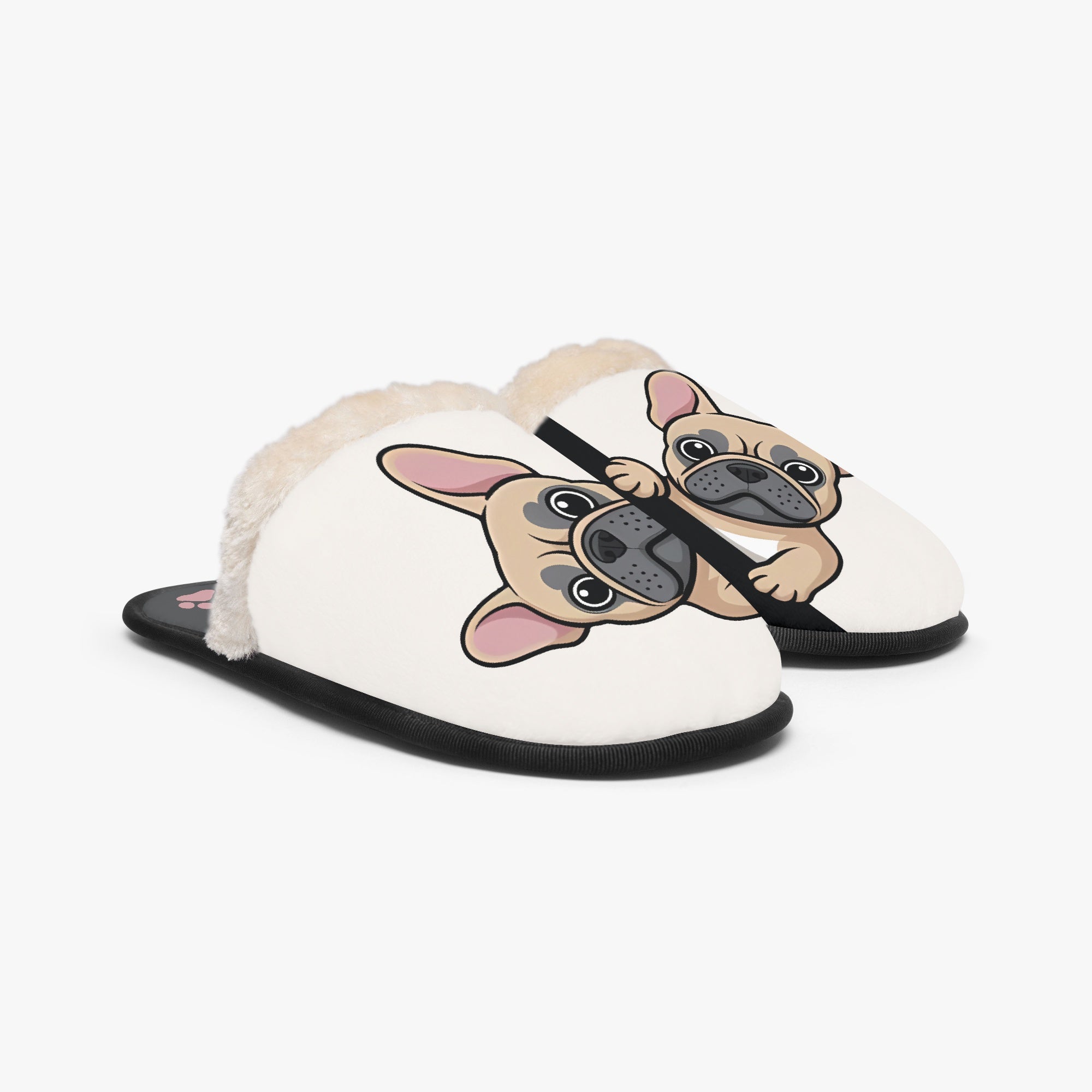 Poof French Bulldog Indoor Shoes for Frenchie Enthusiasts-fadou