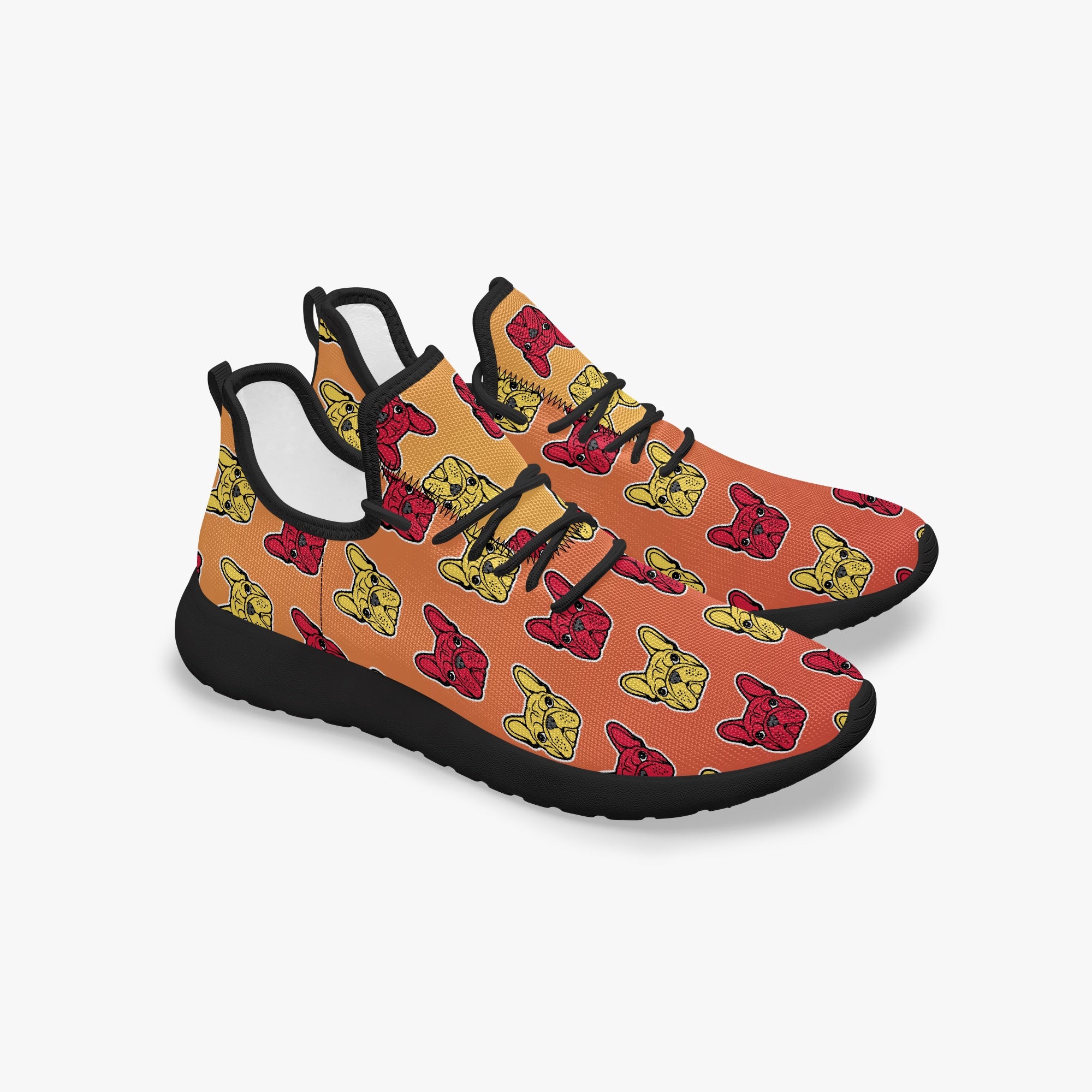 French Bulldog Classic Canvas Sneakers for Dog Park Days-fadou