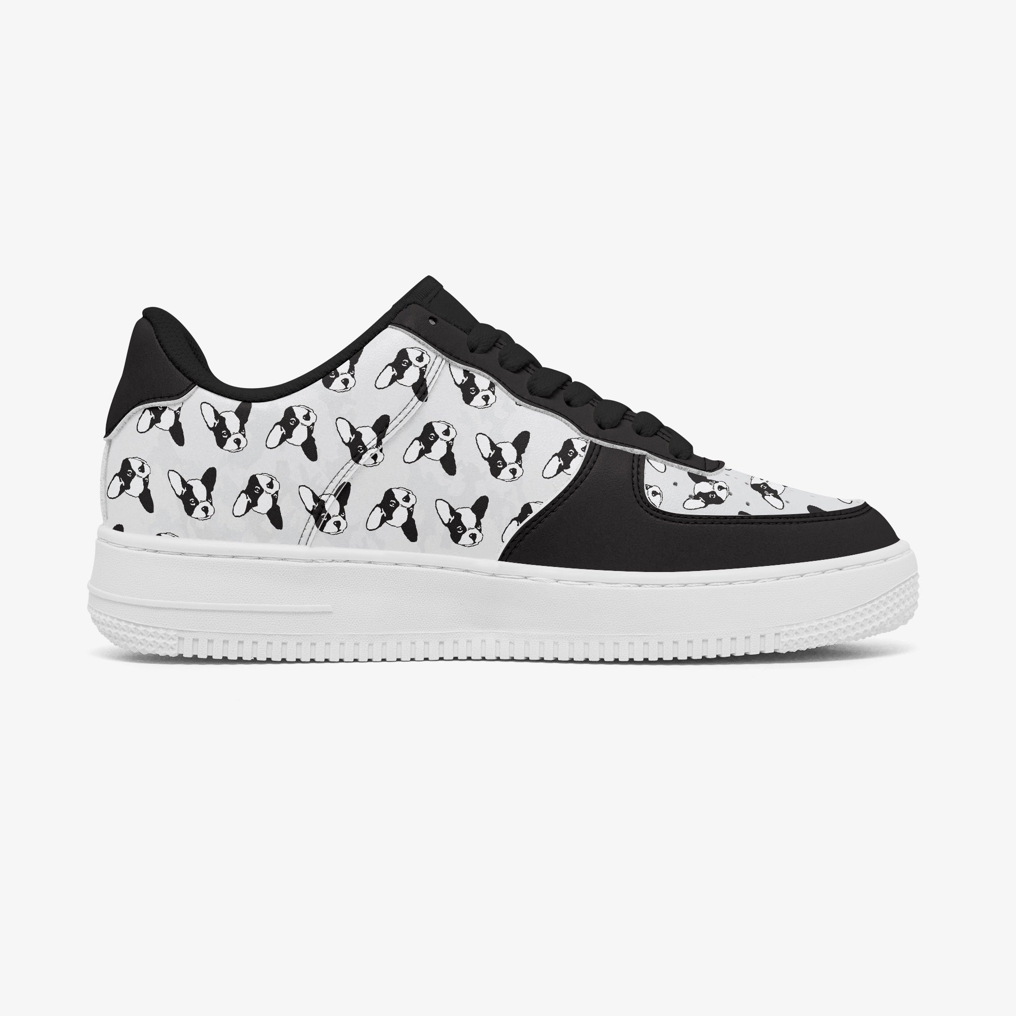French Bulldog Leather Casual Footwear for Dog Moms & Dads-fadou