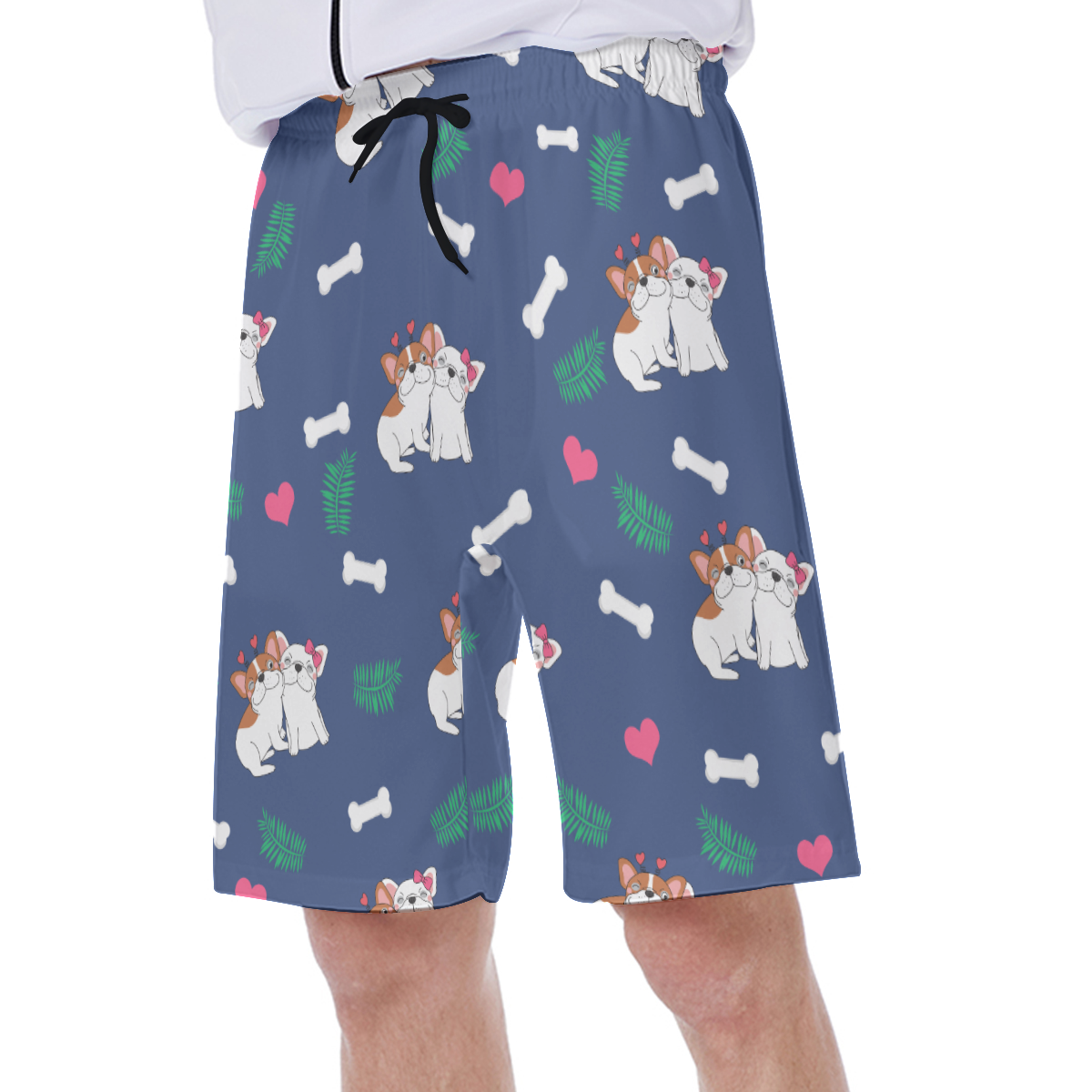 ODIE - Men's Beach Shorts for French Bulldog Owners and Fans-fadou