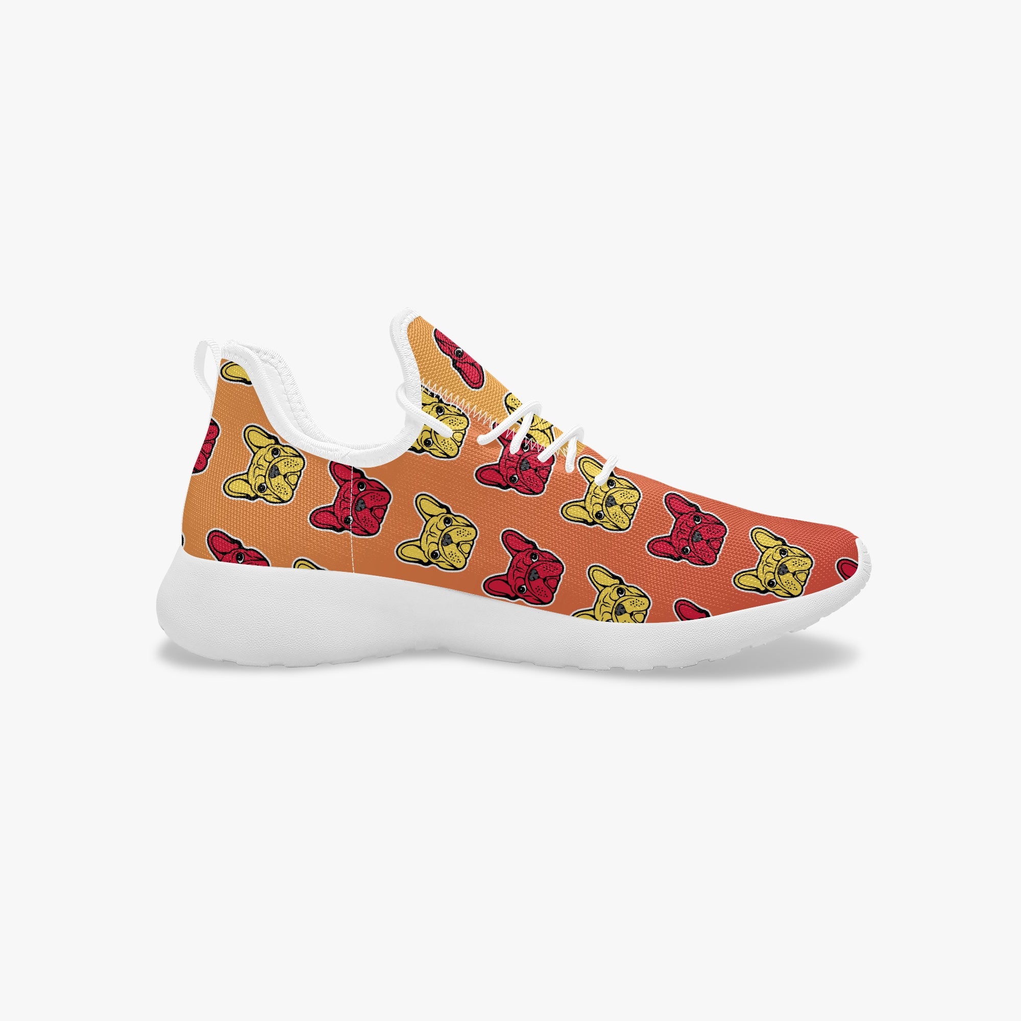 French Bulldog Classic Canvas Sneakers for Dog Park Days-fadou