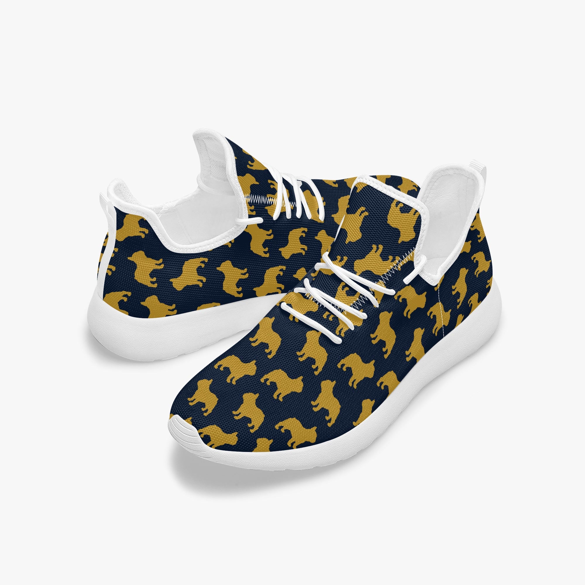 French Bulldog Classic Canvas Sneakers for Frenchie Enthusiasts-fadou